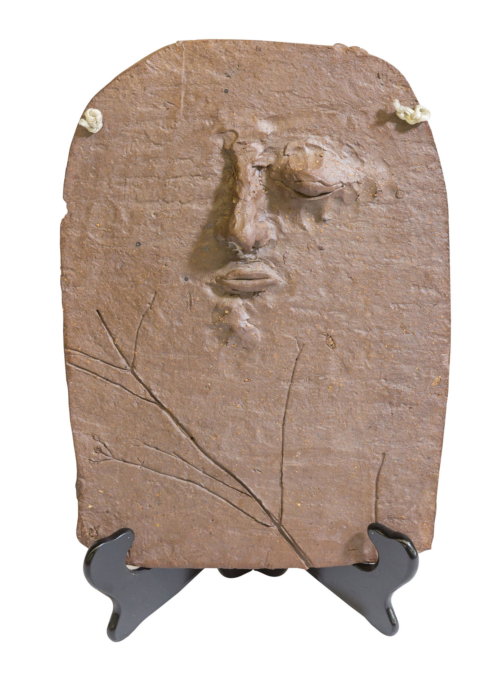 Ellen Levick Glazed Stoneware Face Plaque (1 of 4)