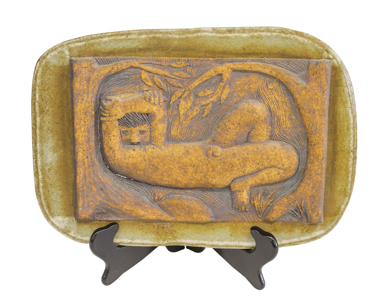 Noel Osheroff Stoneware Plaque (1 of 6)