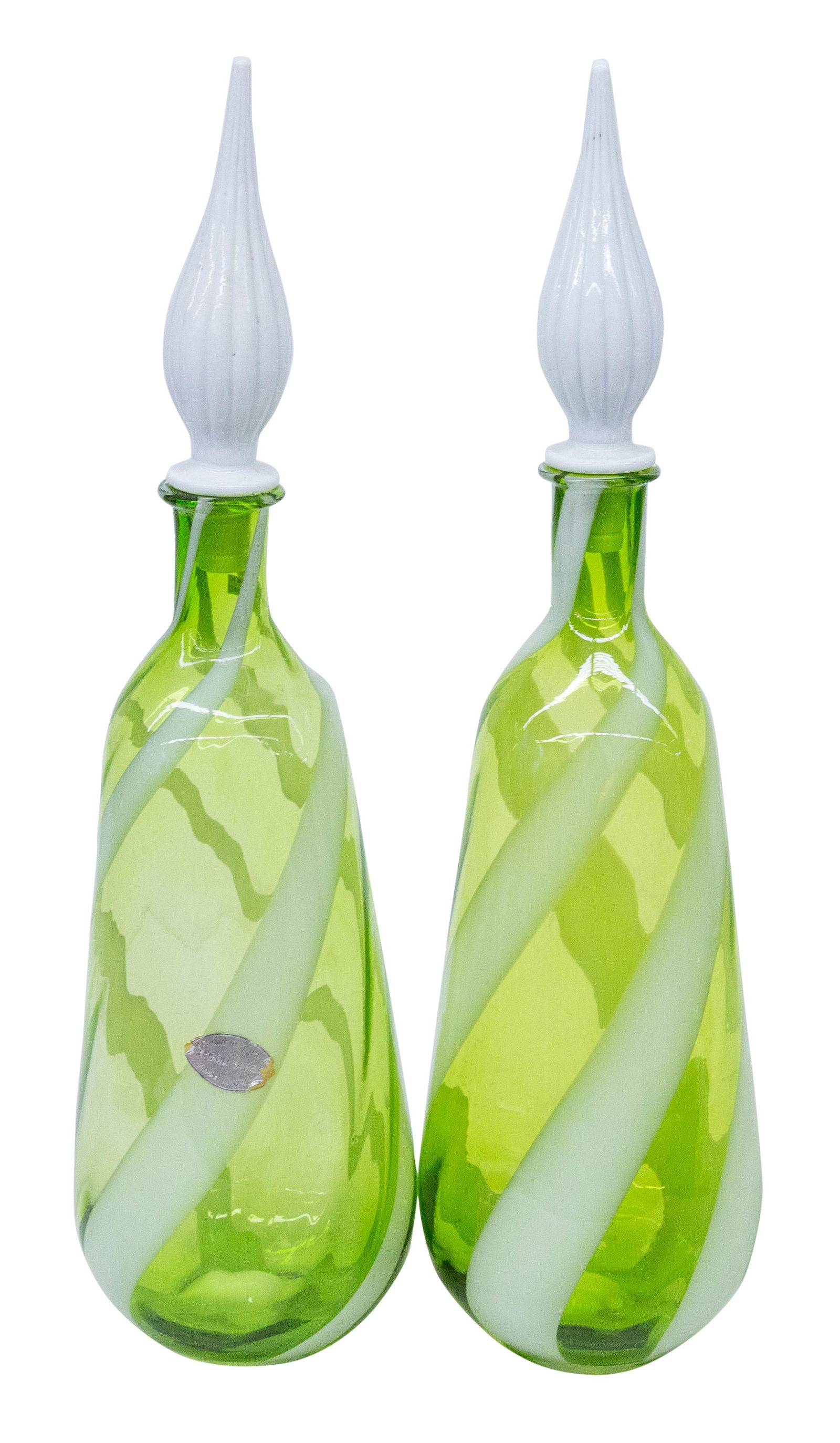 Pair of Empoli Rossini Decanters & Stoppers (1 of 10)