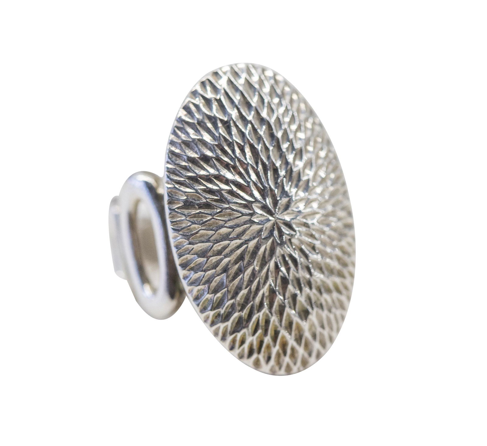 Sterling Silver Modernist Oval Ring (1 of 10)