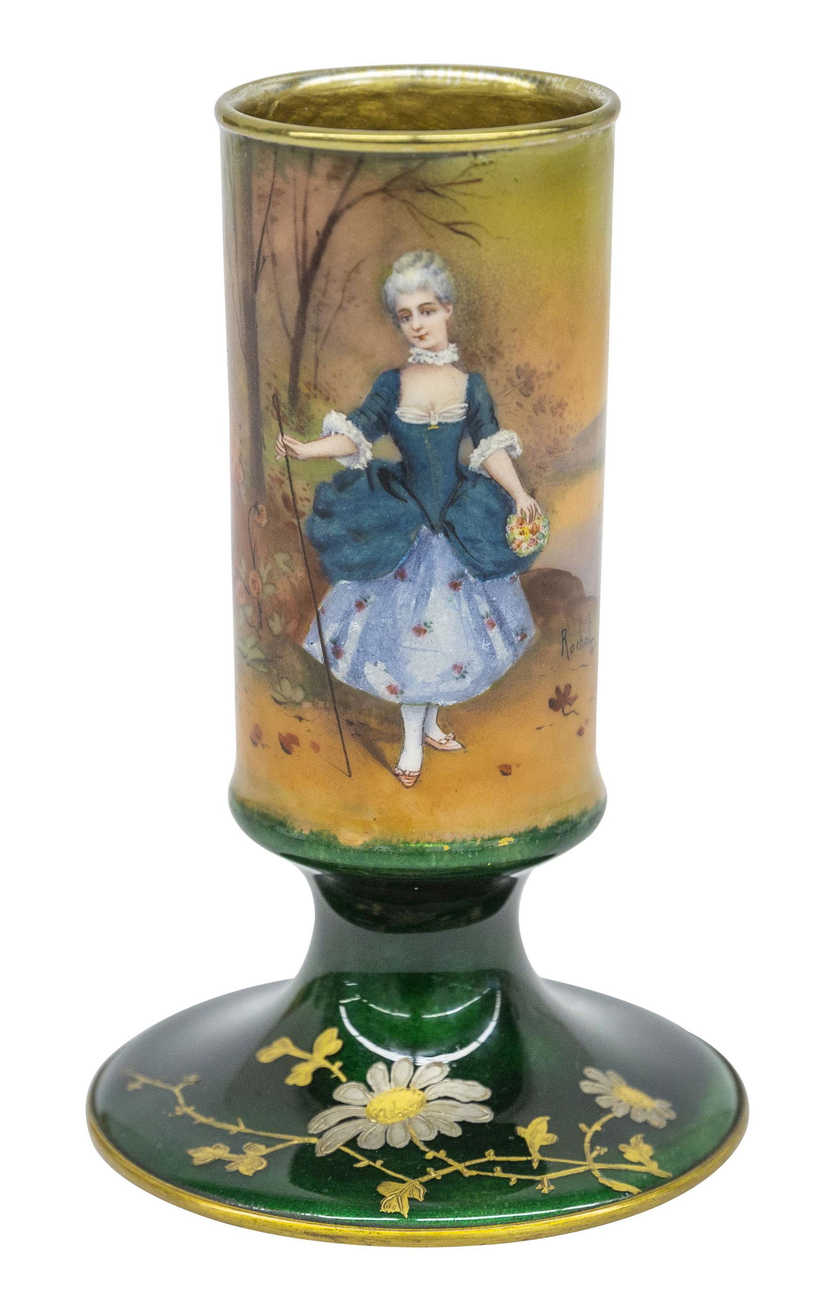 French Enamel Curio Vase (1 of 7)