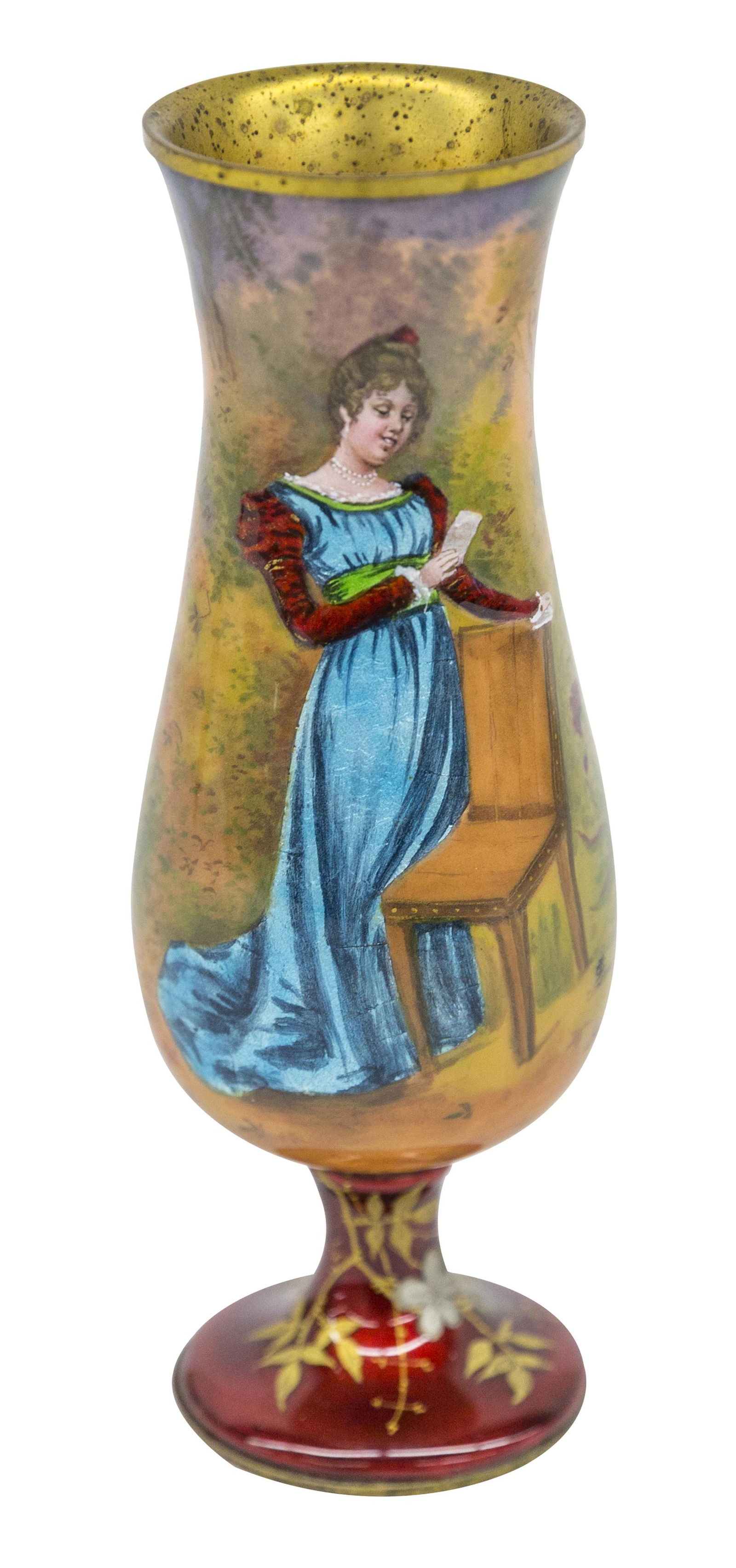 French Enamel Curio Vase (1 of 7)