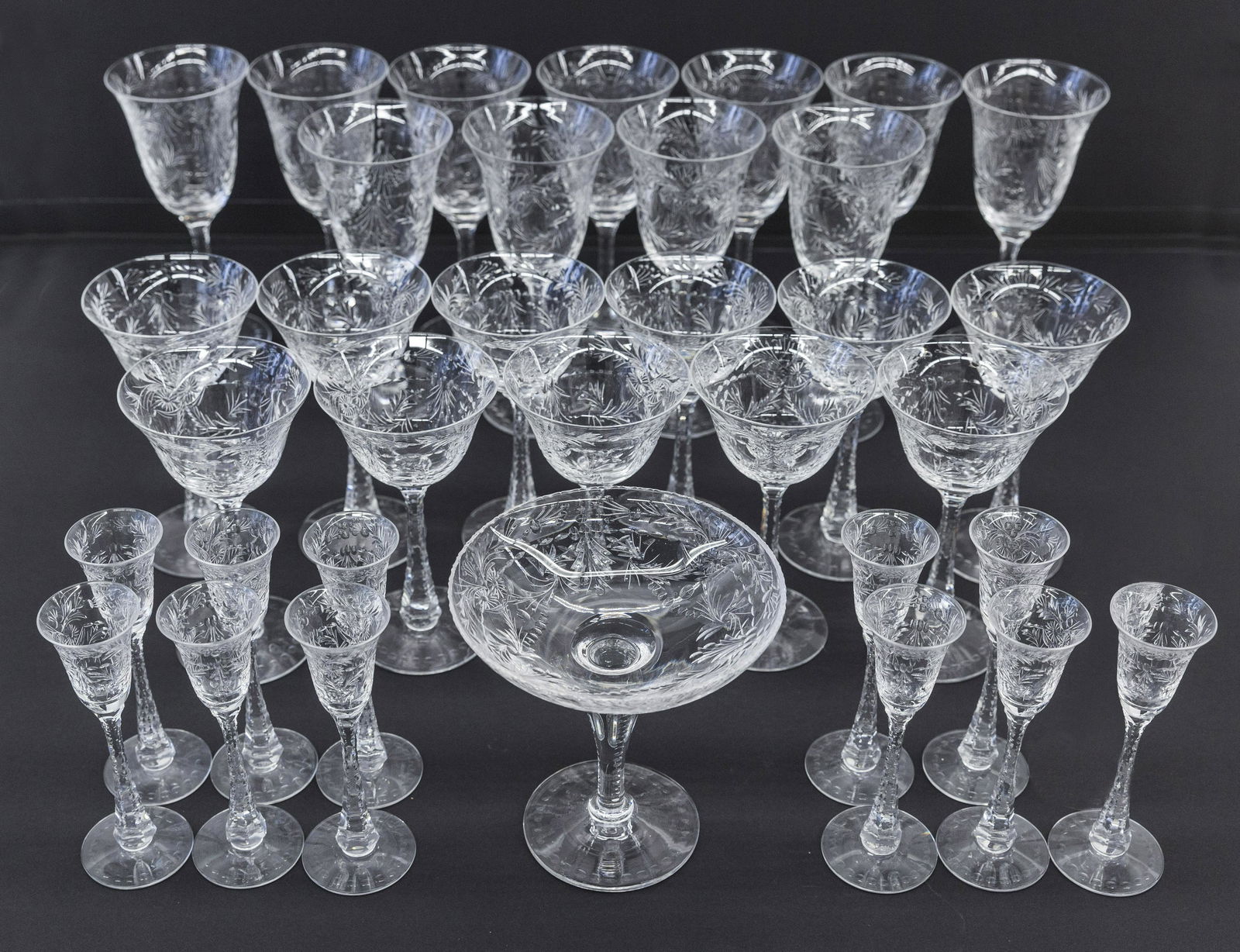 Singed Hawkes Stemware & Compotes (1 of 8)