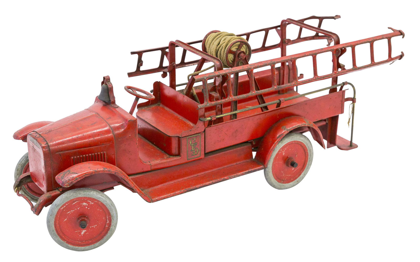 Pressed Steel Buddy L Ladder Fire Truck (1 of 14)
