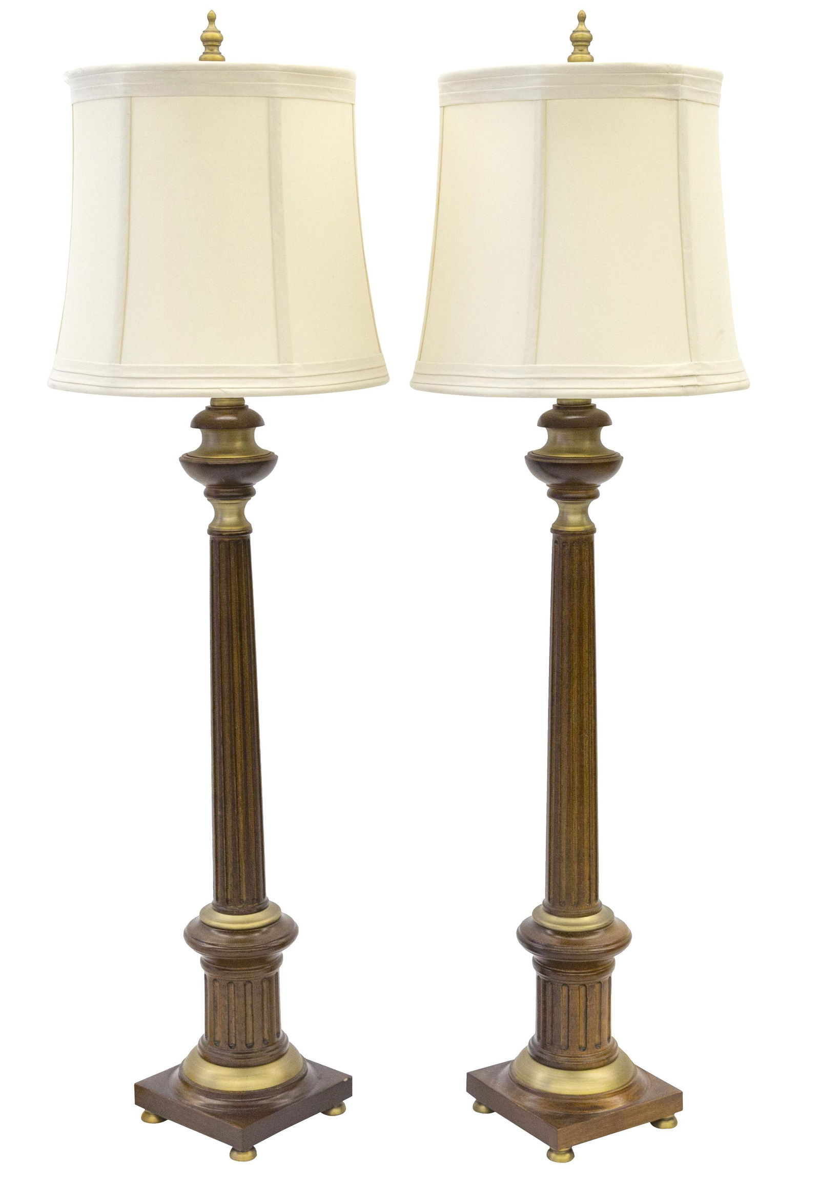 Pair of Column Table Lamps (1 of 9)