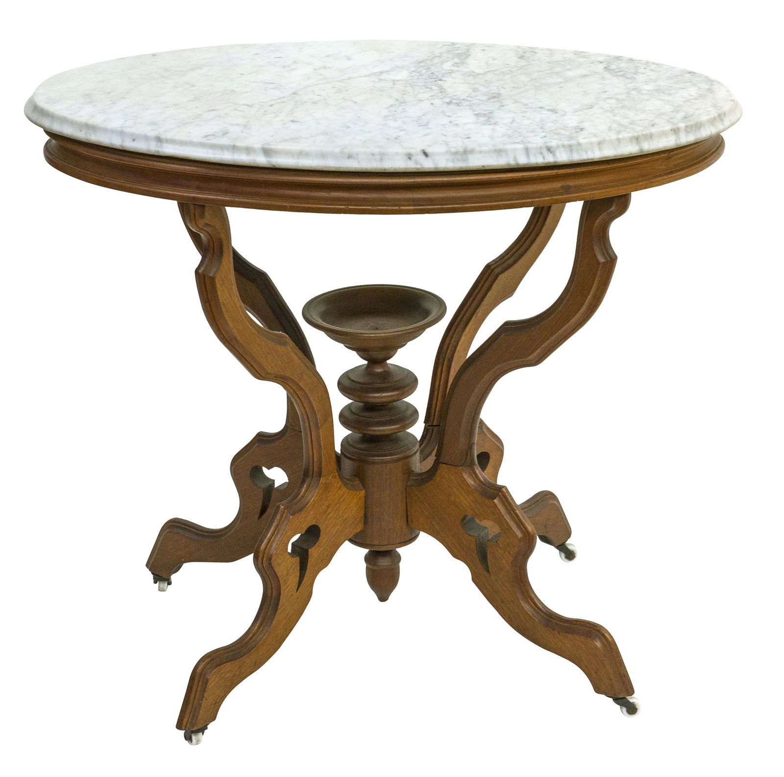 Victorian Marble Top Parlor Table (1 of 12)