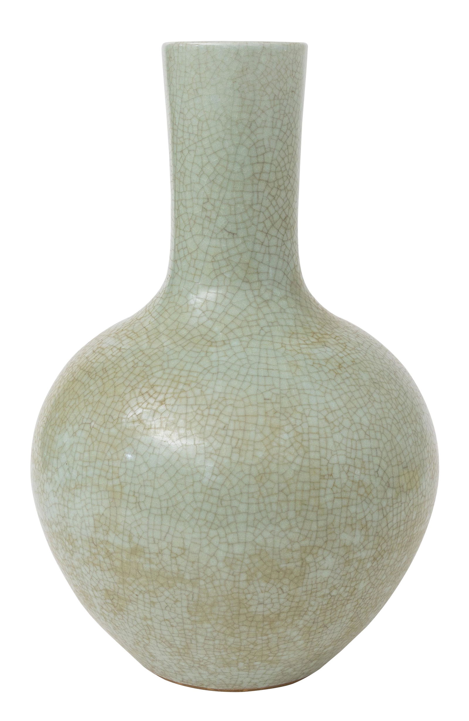 Chinese Celadon Crackle Glaze Bottle Vase (1 of 7)