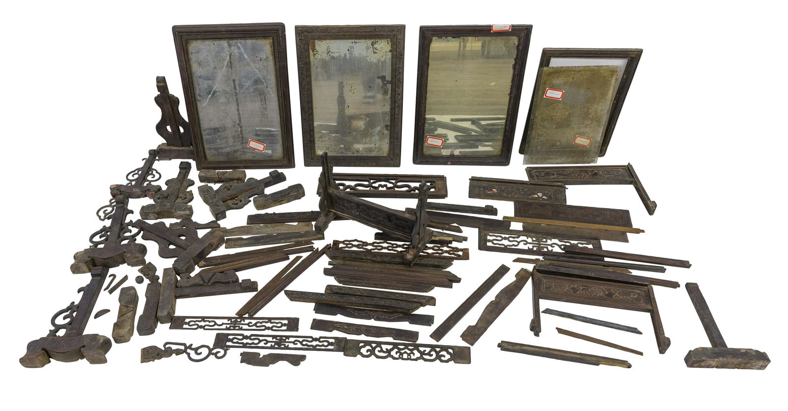 Antique Chinese Mirrors & Stands (1 of 12)