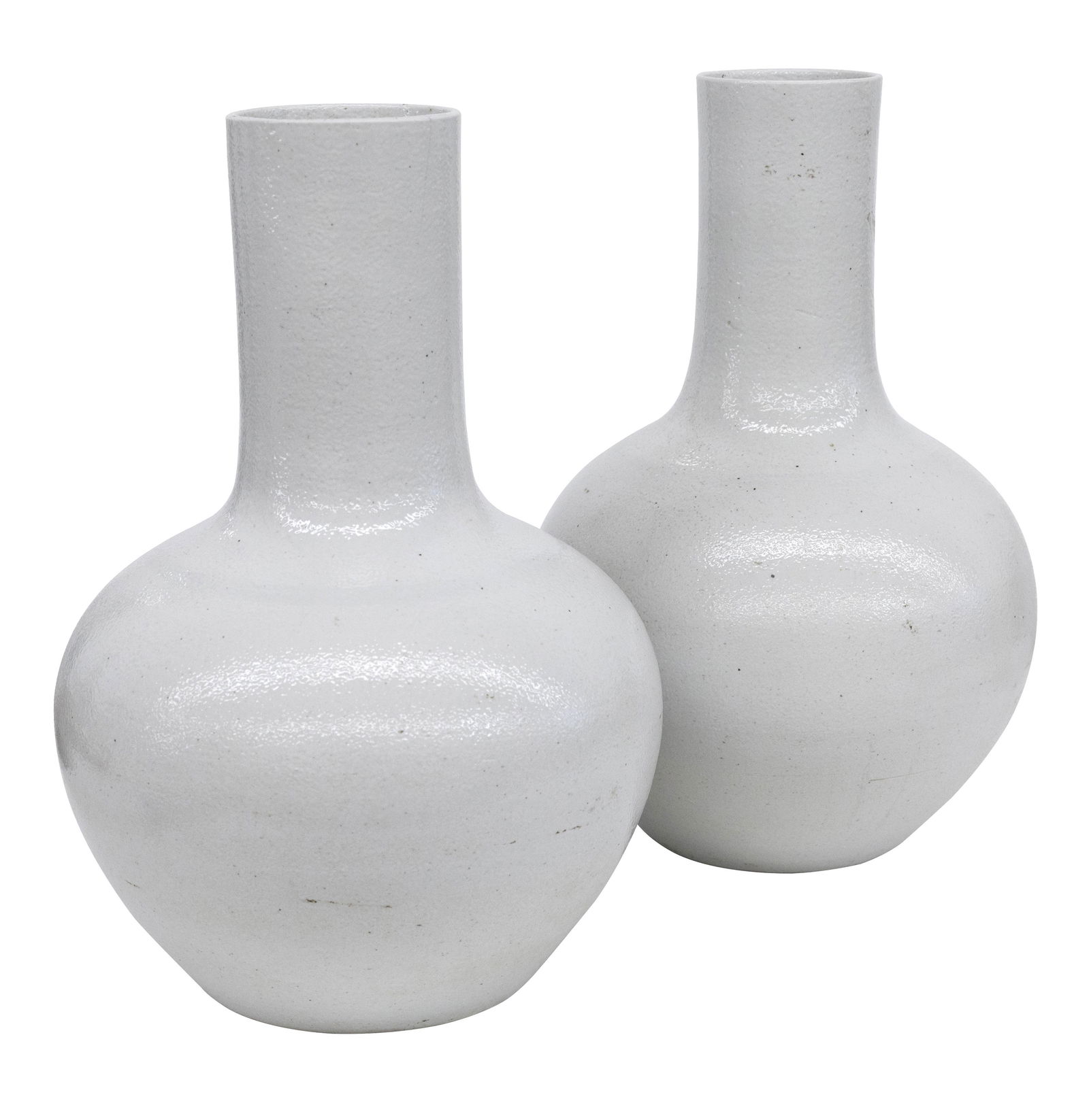 Pair of Large Chinese Glazed Stoneware Bottle Vases (1 of 8)