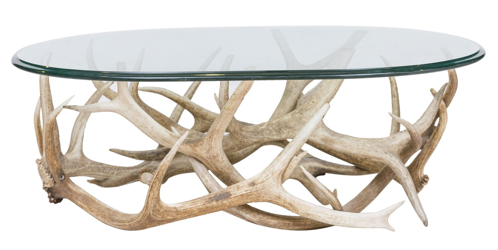 Authentic Antler Glass Top Coffee Table (1 of 9)