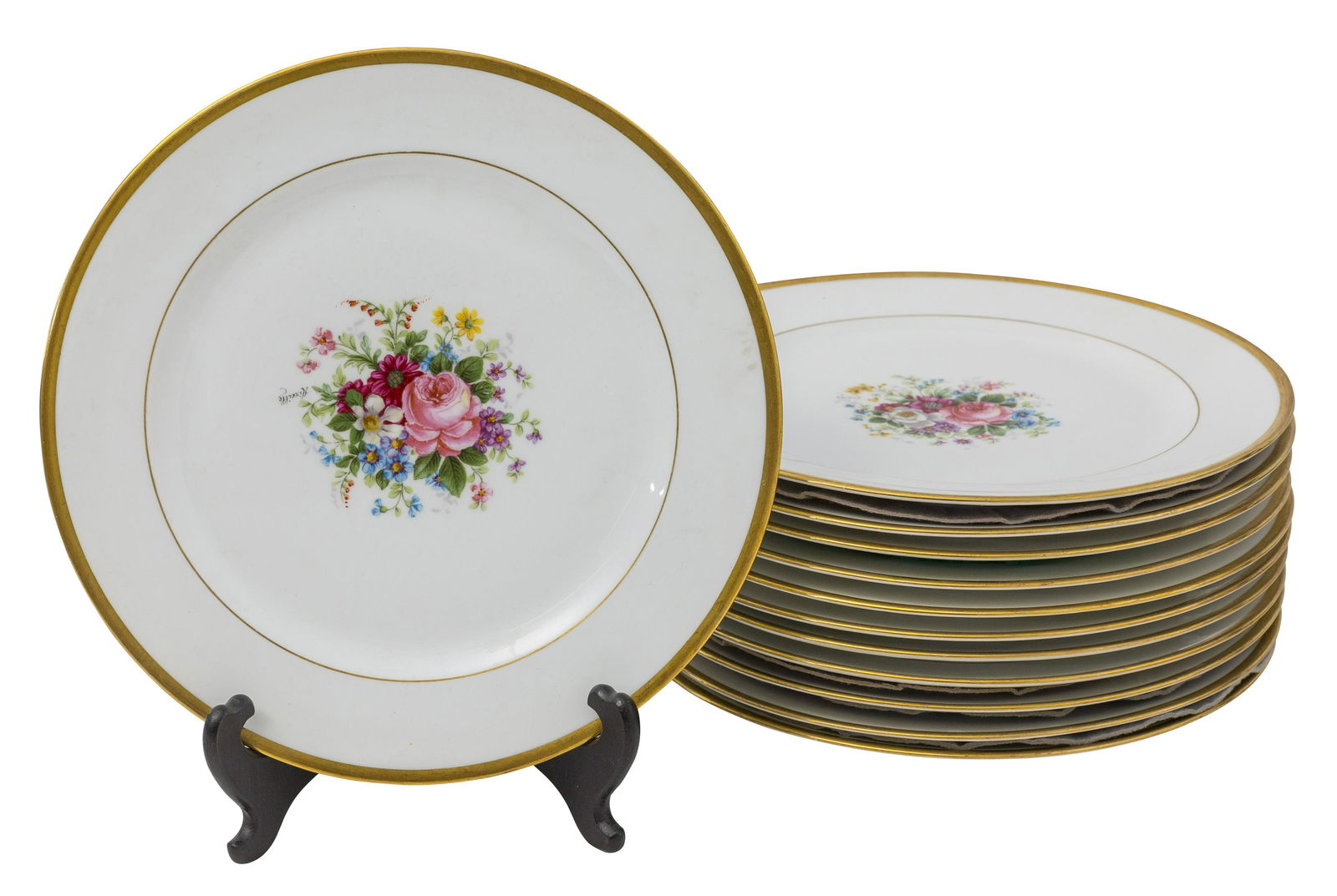 Twelve C. Amrenfelot Limoges Porcelain Plates (1 of 7)