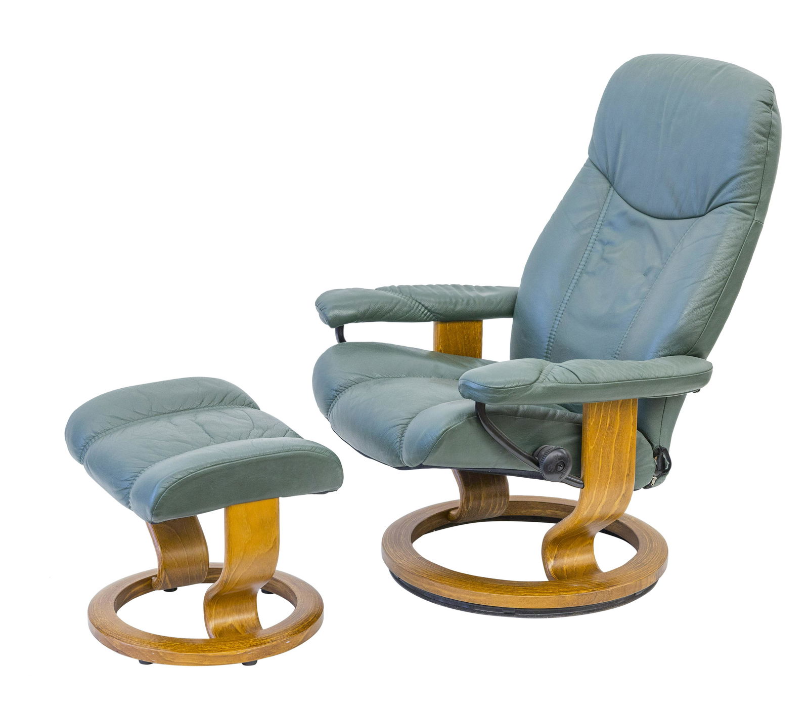 J. E. Ekornes Lounge Chair & Ottoman (1 of 13)