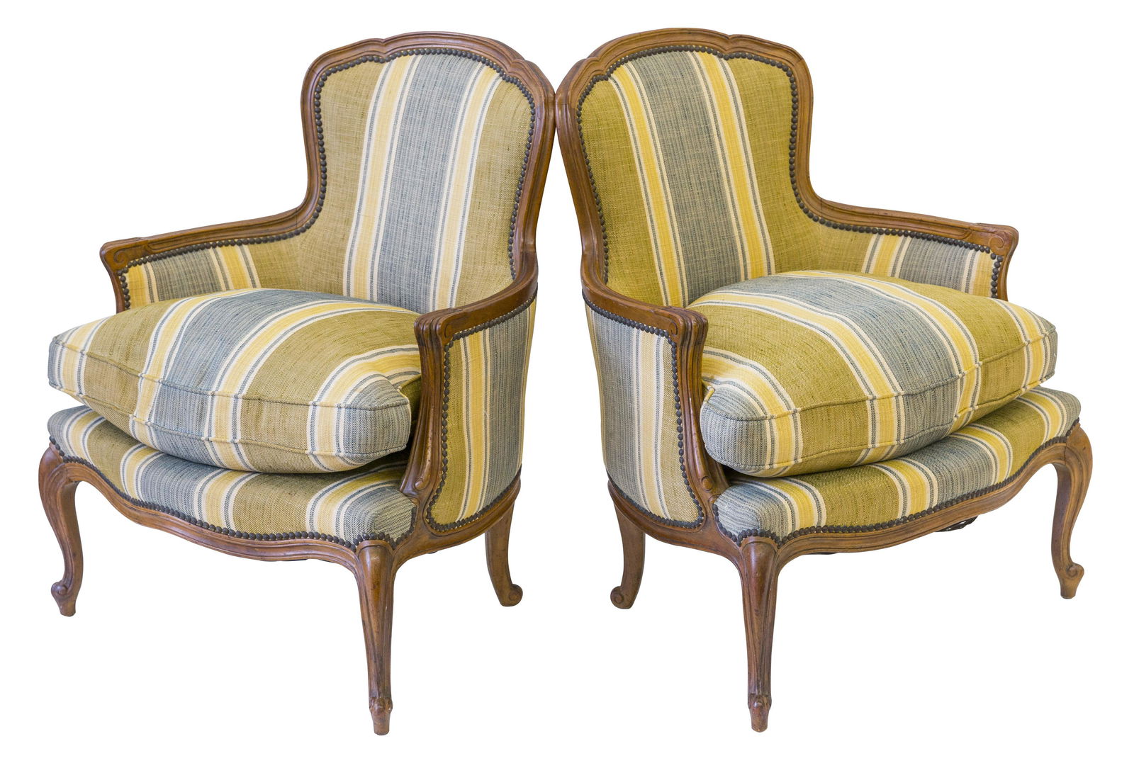 Country French Baker Furniture Lounge Chairs (1 of 11)