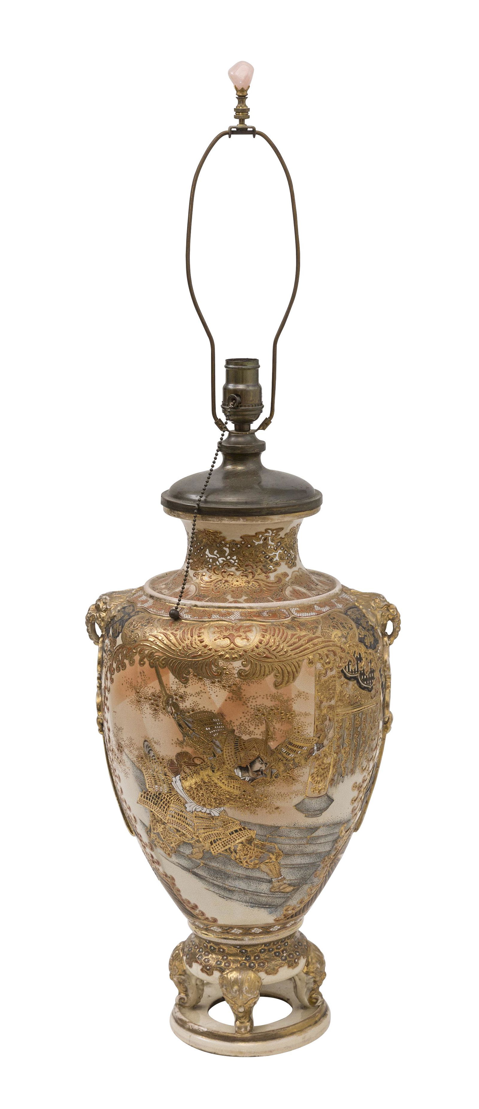 Large Royal Satsuma Lamp (1 of 11)