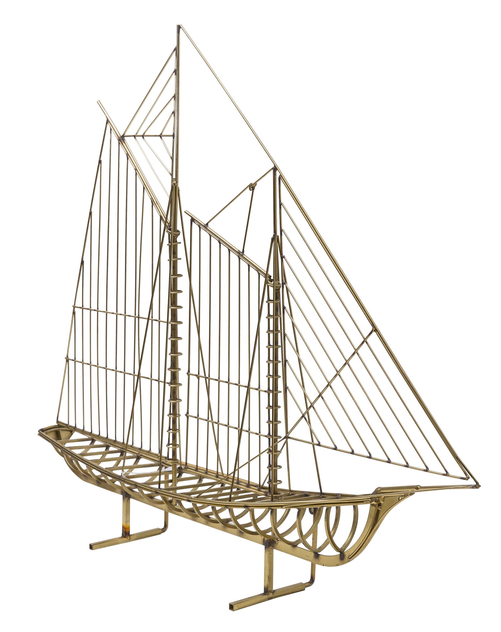 Curtis Jere Brass Boat Sculpture (1 of 14)