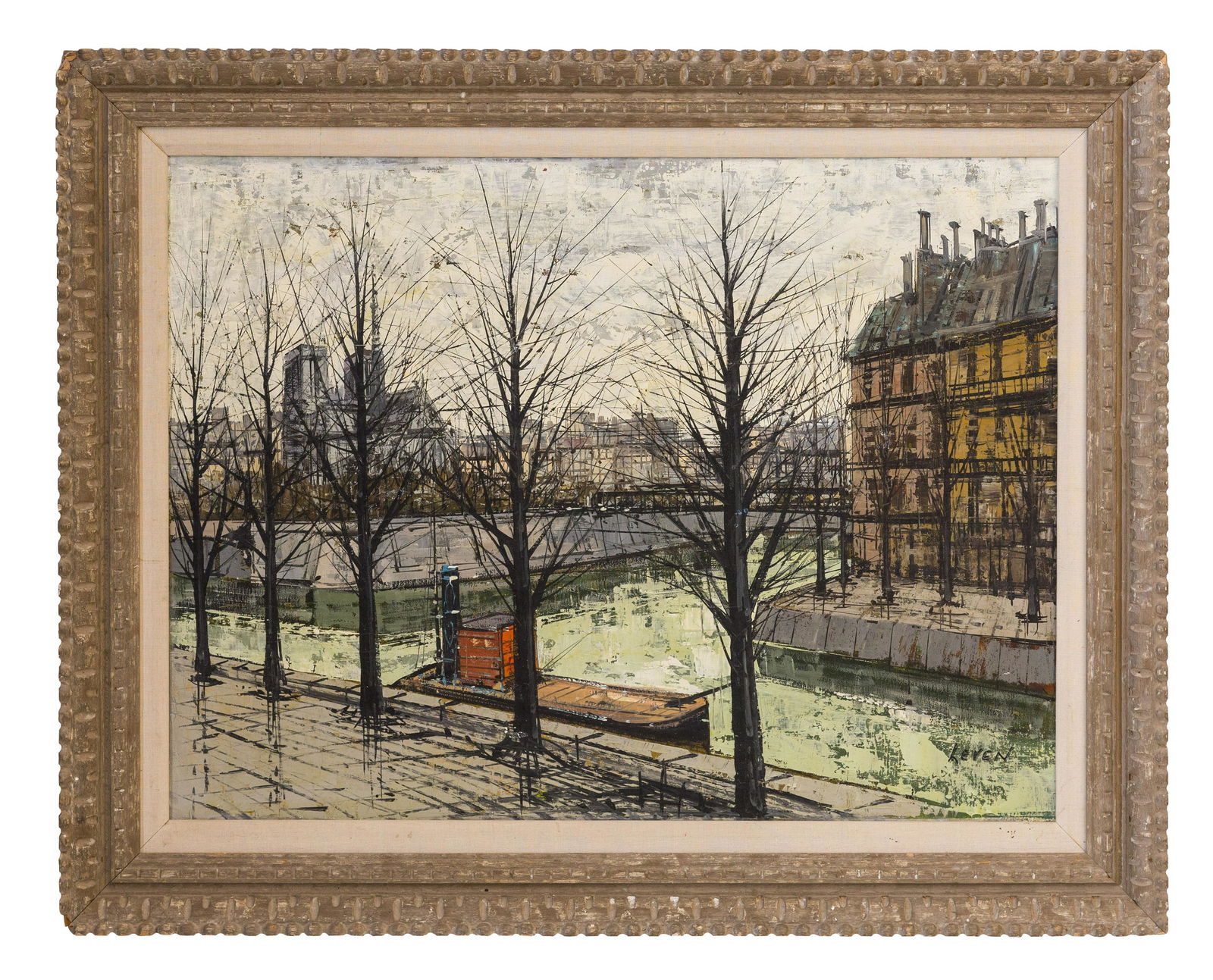 Boris Leven (20th Century) (Attribution) Oil (USA) (1 of 6)