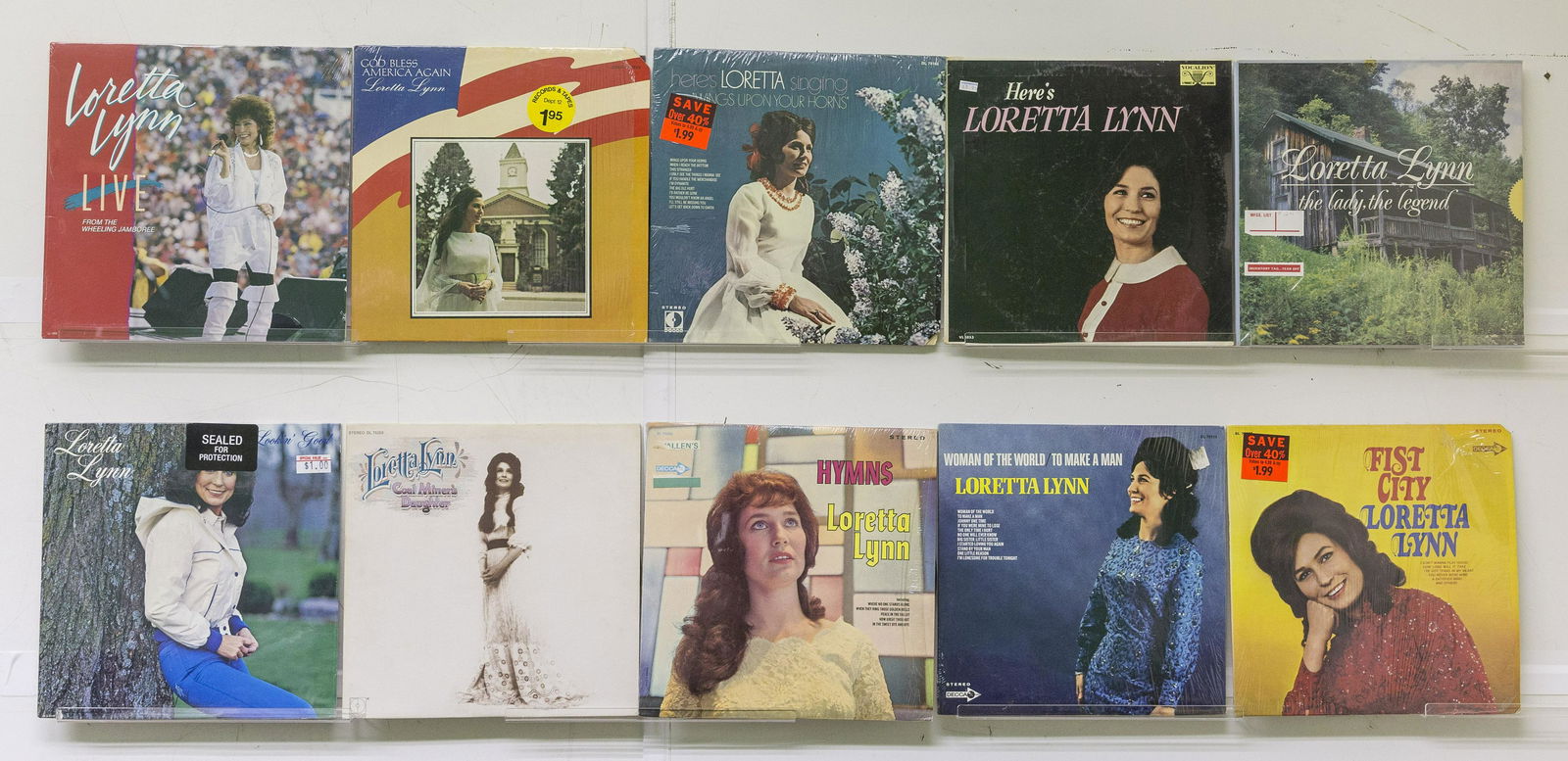 9 Loretta Lynn Vinyl Records & 3 Recod Box Set (1 of 2)
