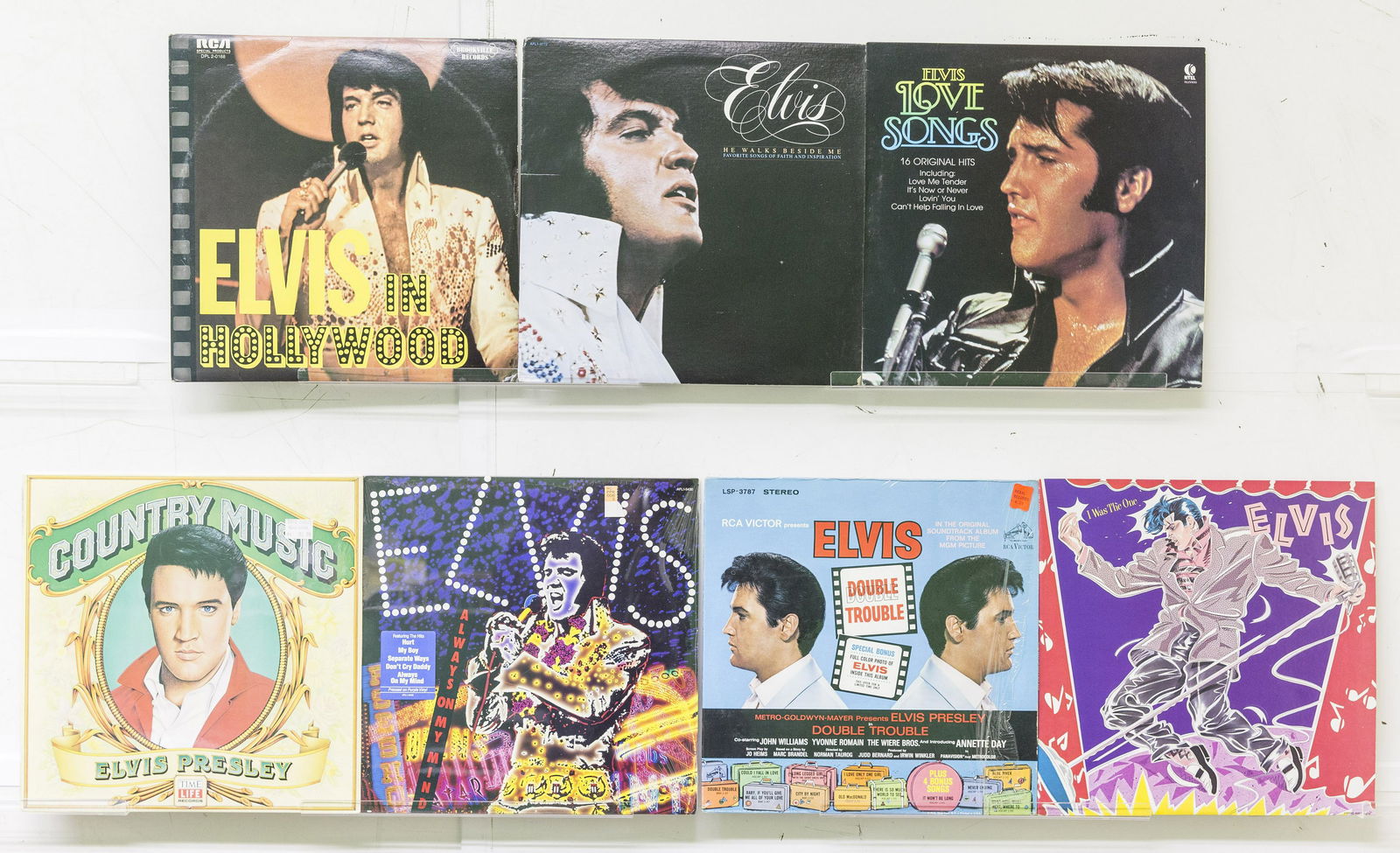 8 Elvis Presley Vinyl Records (1 of 2)