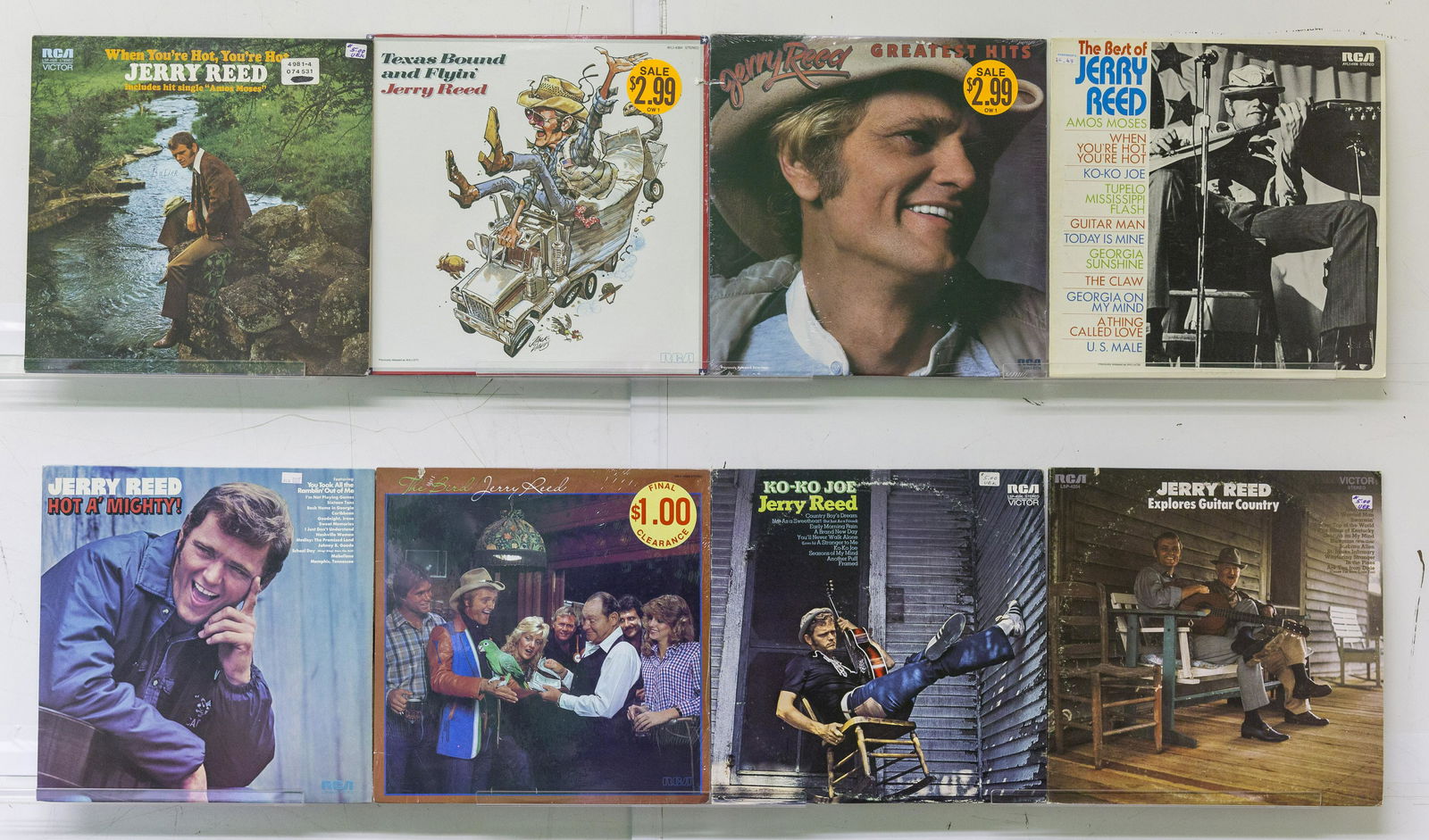 8 Jerry Reed Vinyl Records (1 of 2)