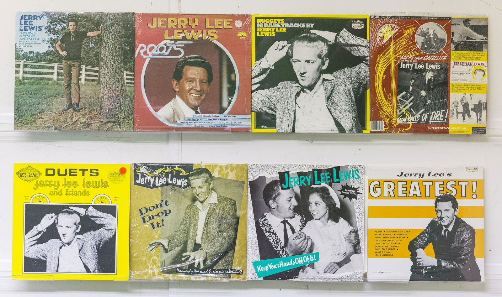 8 Jerry Lee Lewis Vinyl Records (1 of 2)
