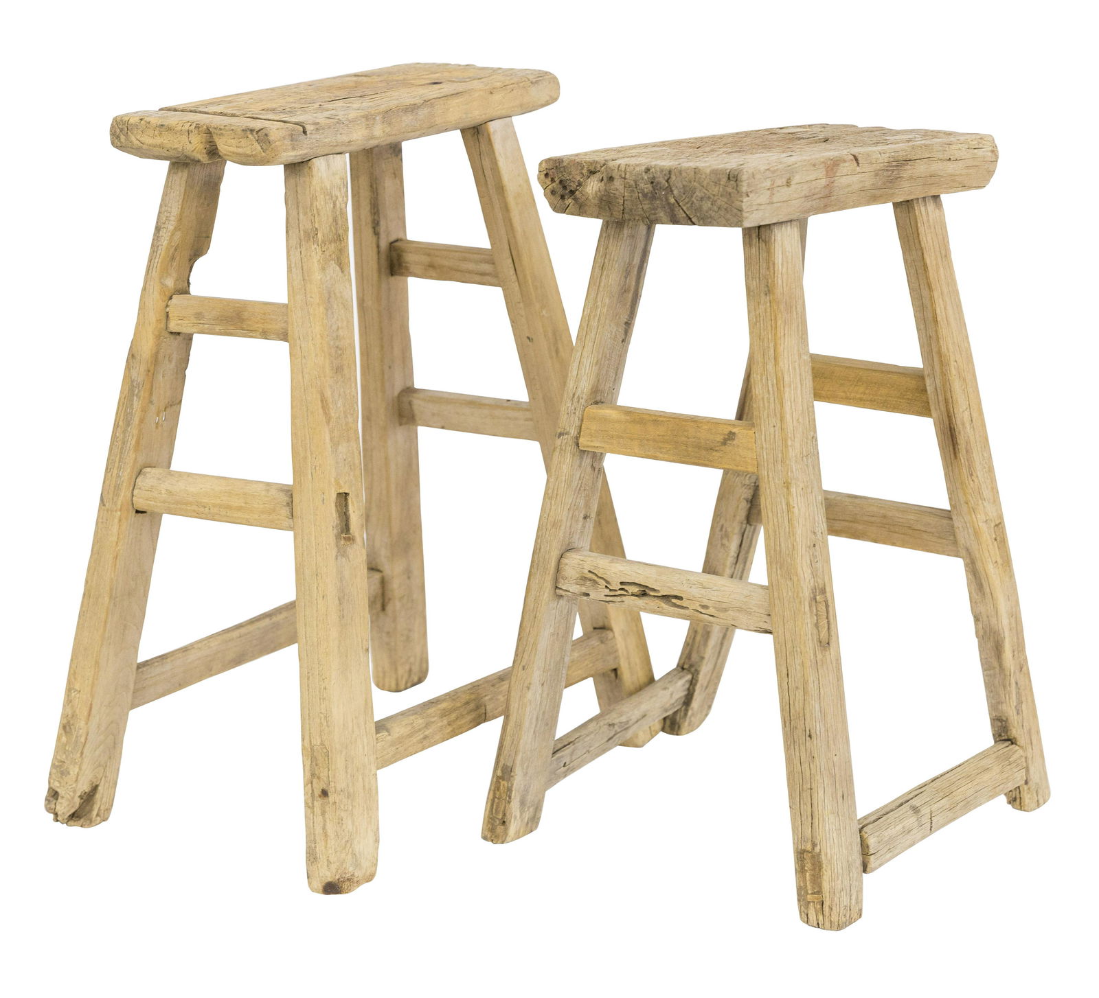 Chinese Rectangular Primitive Stools (1 of 9)