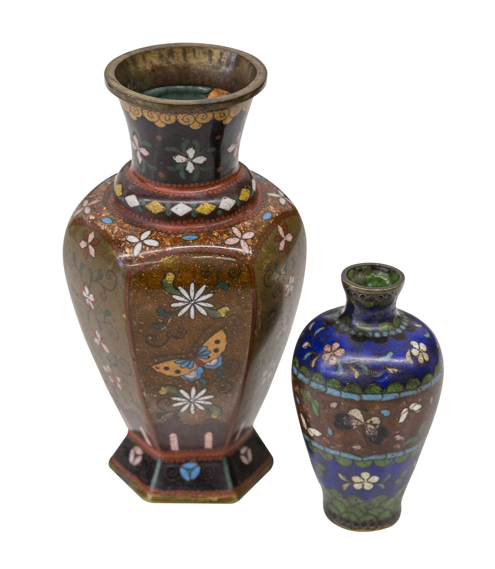 19th Century Japanese Cloisonne Cabinet Vases (1 of 8)