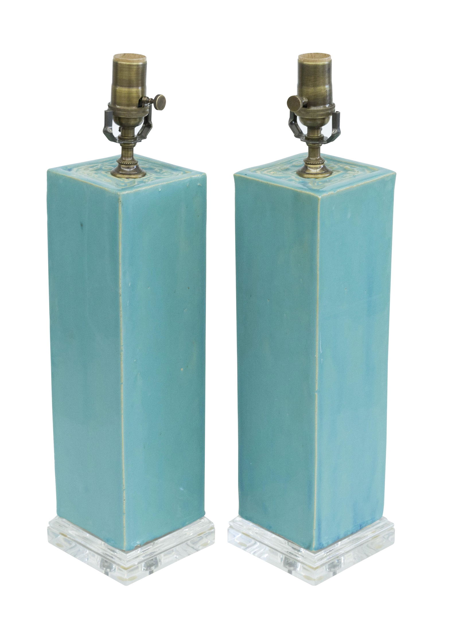 Chinese Glazed Stoneware Lamps (1 of 4)