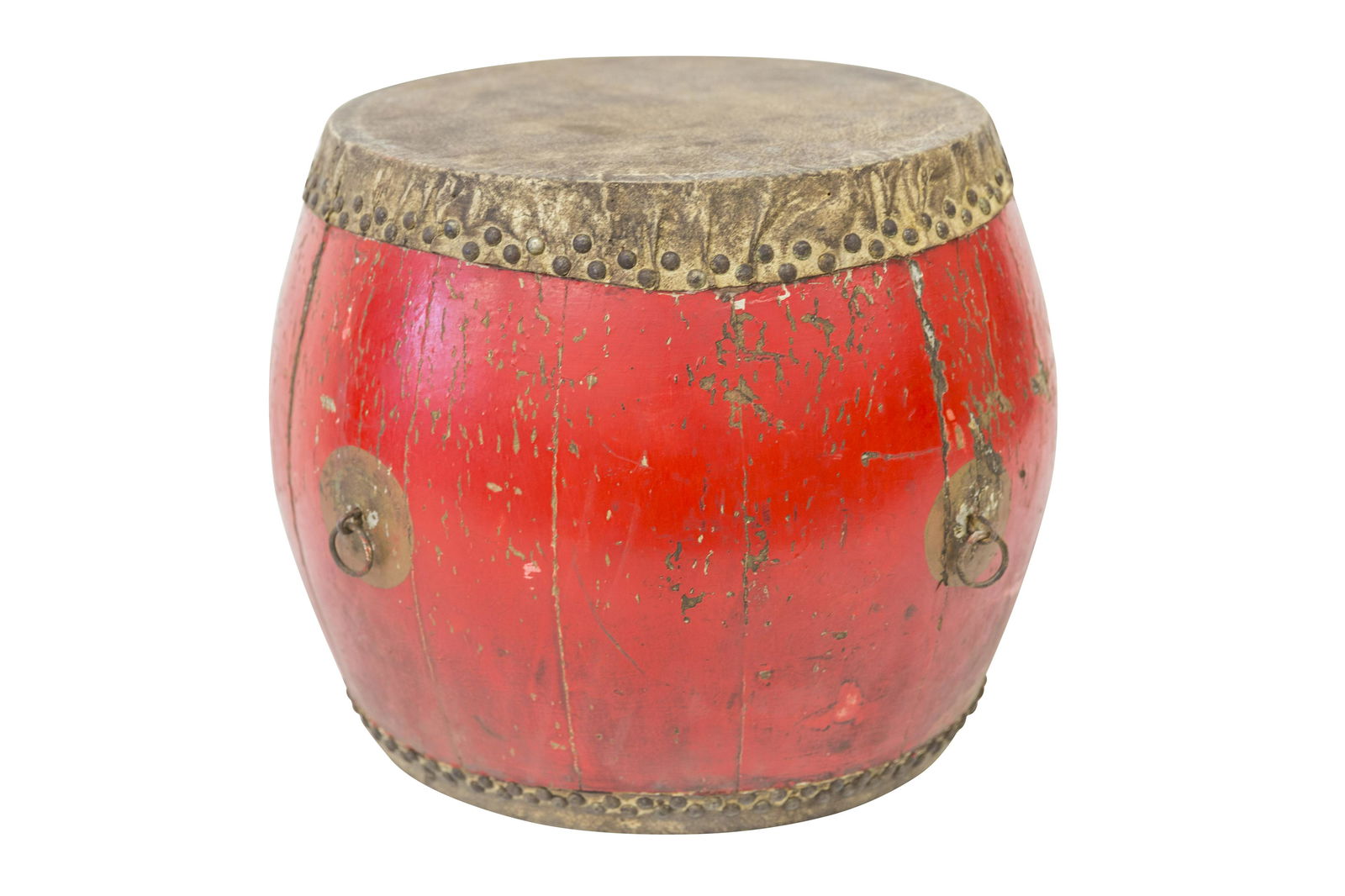 Chinese Red Lacquered Drum (1 of 11)