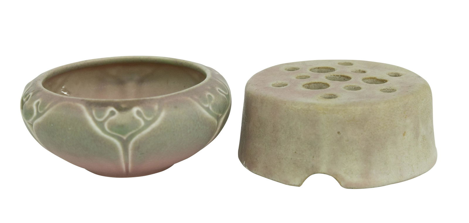 Rookwood Pottery Bowl, 2098 & Flower Frog (1 of 8)