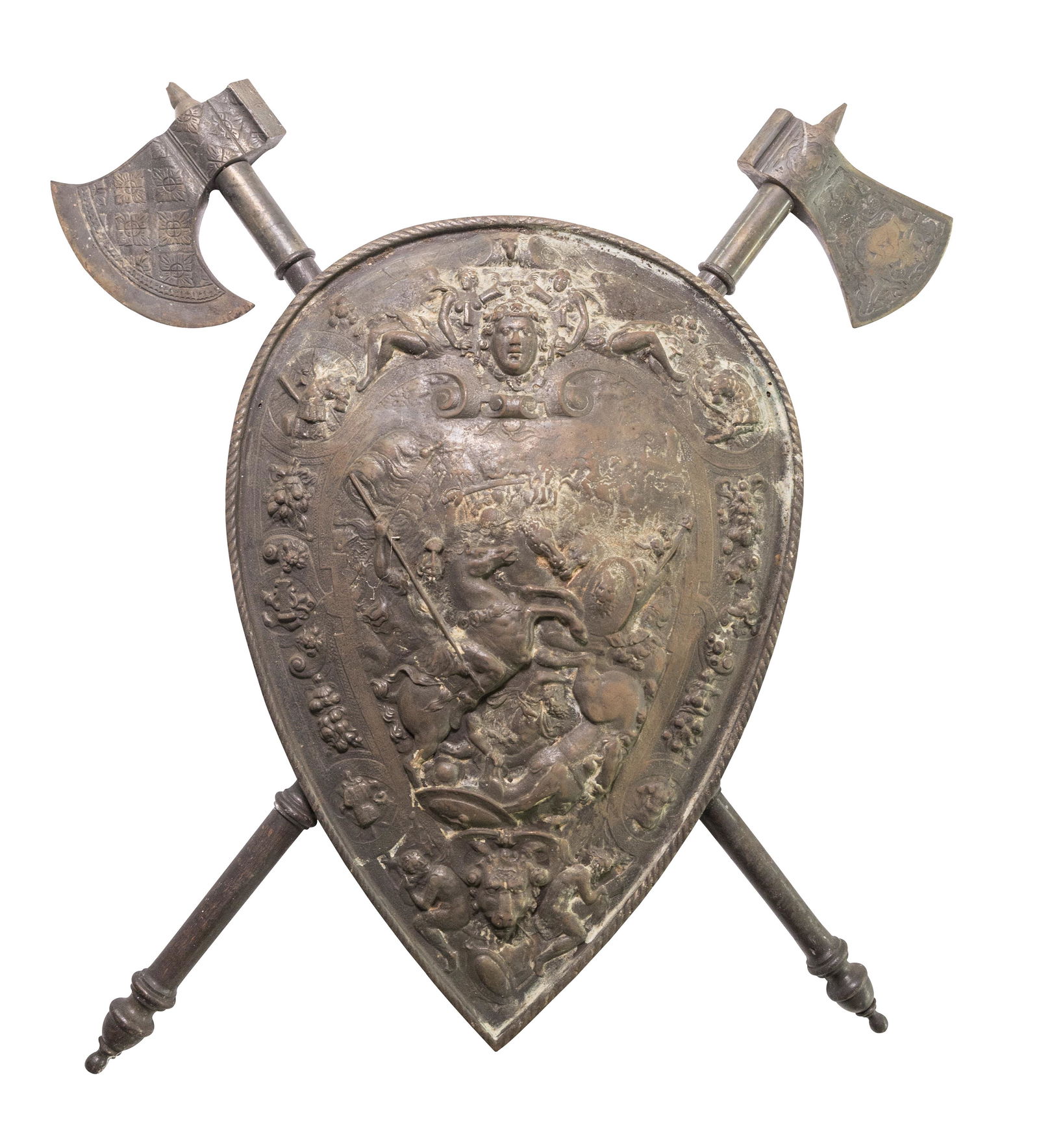 Antique Mythological Bronze Shield (1 of 12)