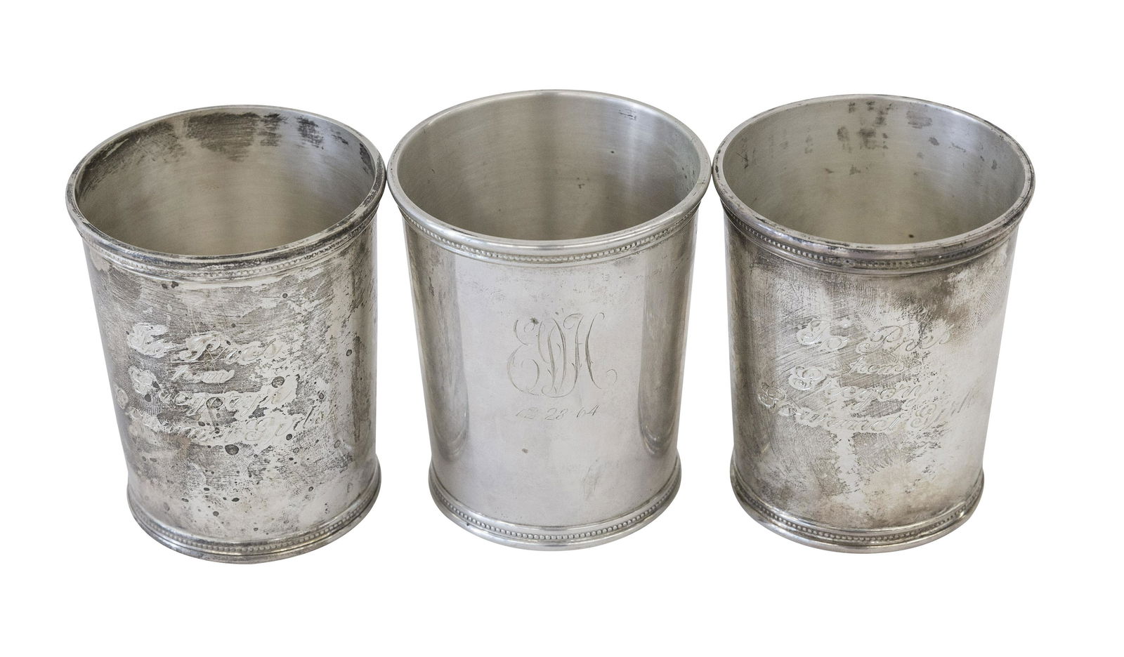 Mark J. Scearce Sterling Mint Julep Cups (1 of 9)
