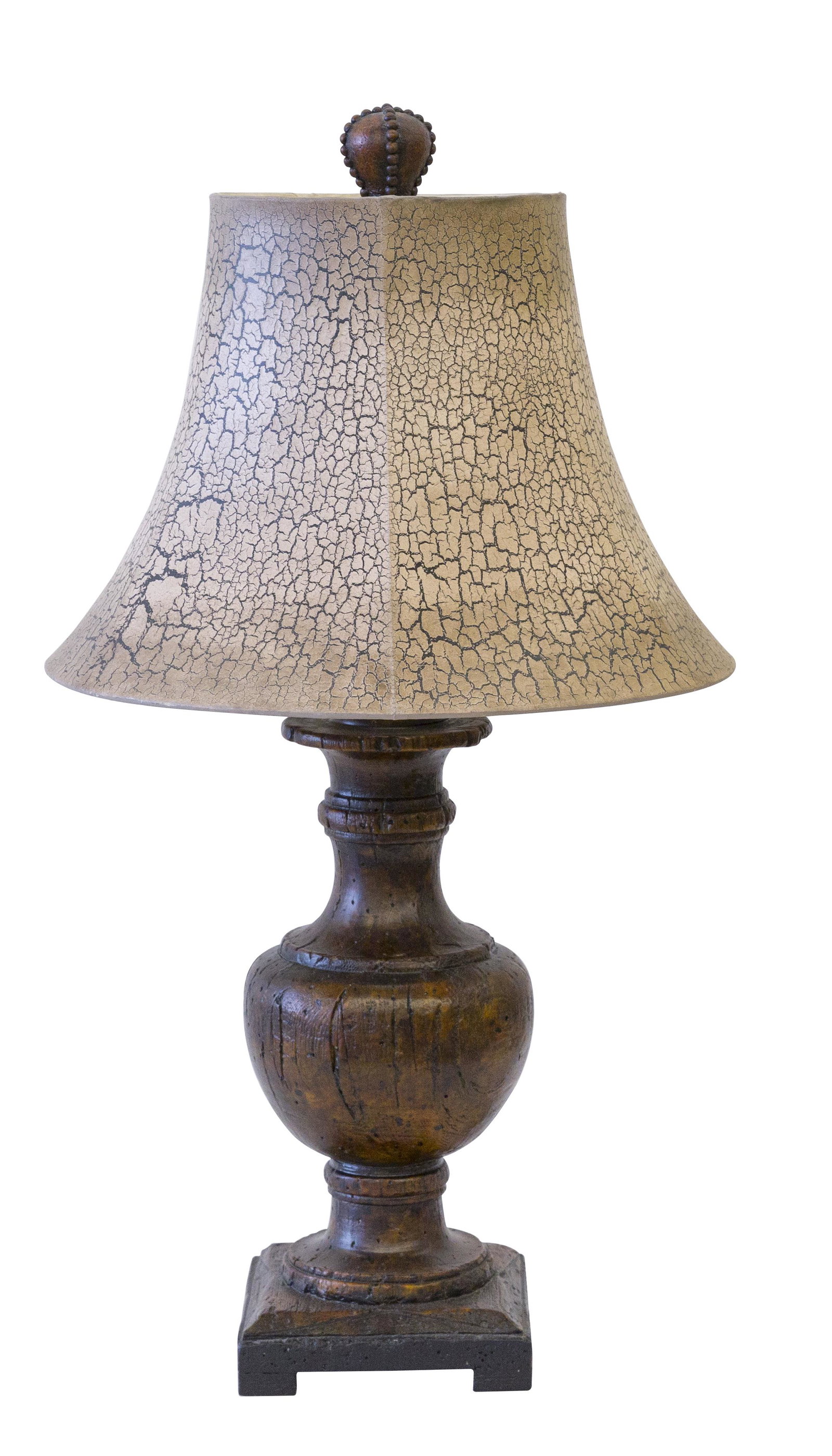 Rustic Turned Table Lamp (1 of 7)