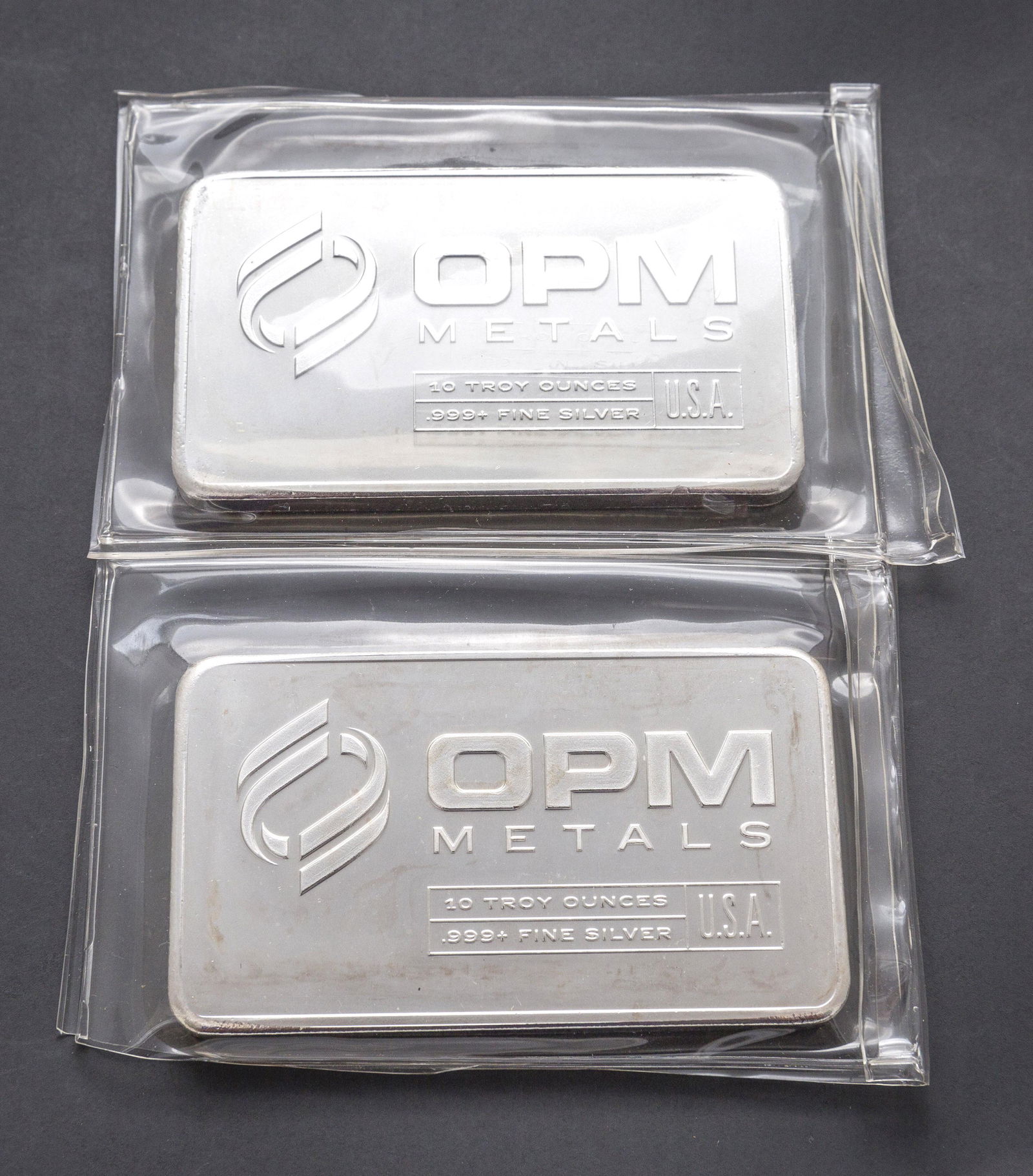 10 ozt. Silver Bars (2) Total (1 of 3)