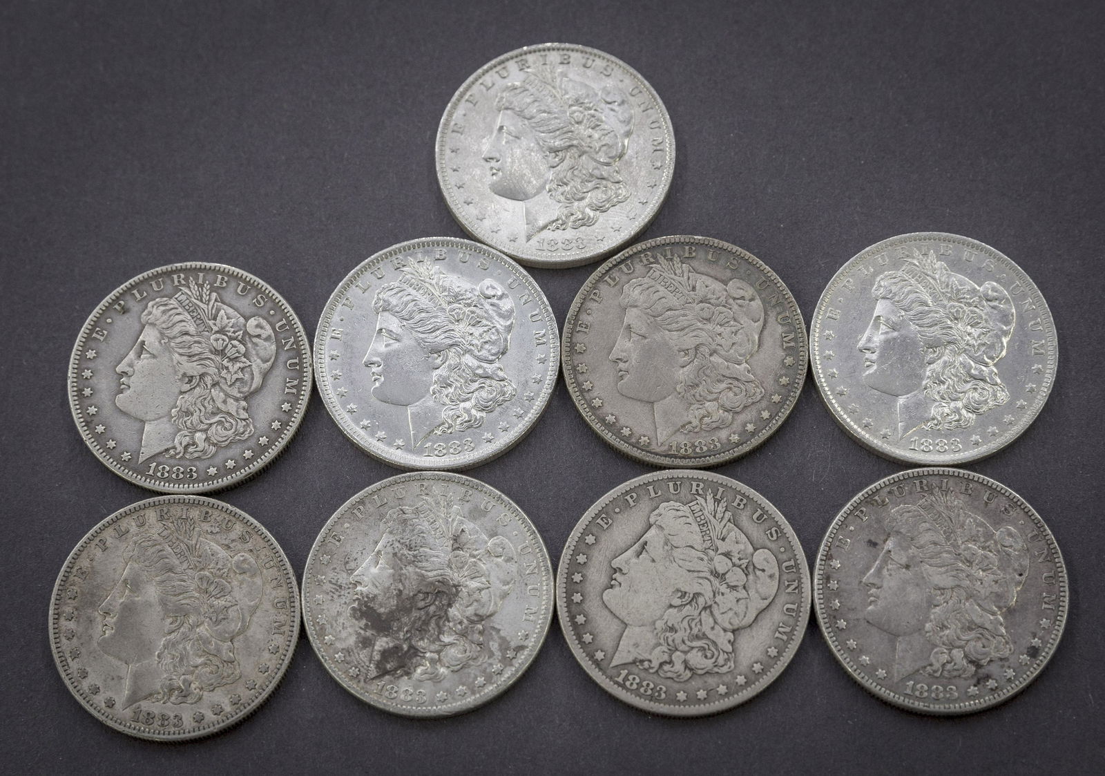 United States 1883 Morgan Silver Dollars (1 of 9)