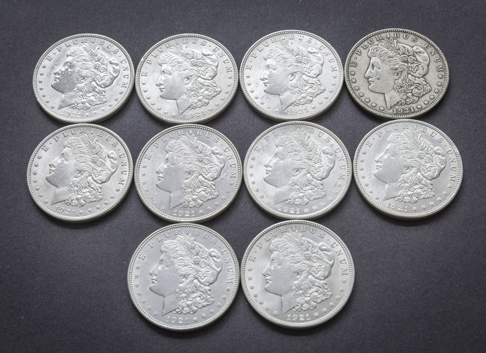 United States 1921 Morgan Silver Dollars (1 of 6)