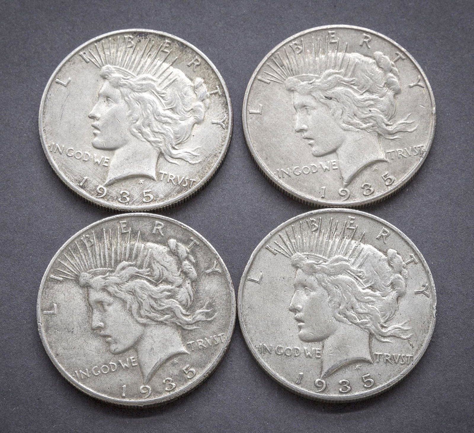 United States 1935 Peace Silver Dollars (1 of 6)