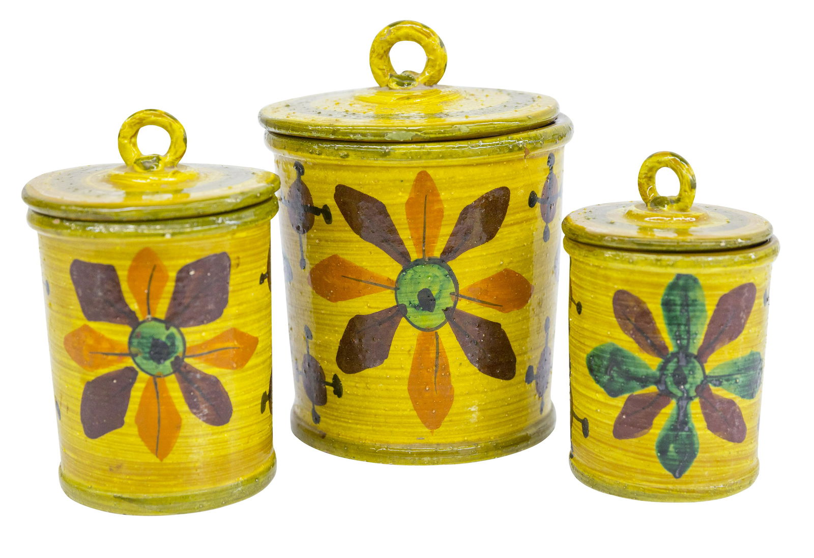 Rare Aldo Londi Bitossi Canister Set (1 of 5)