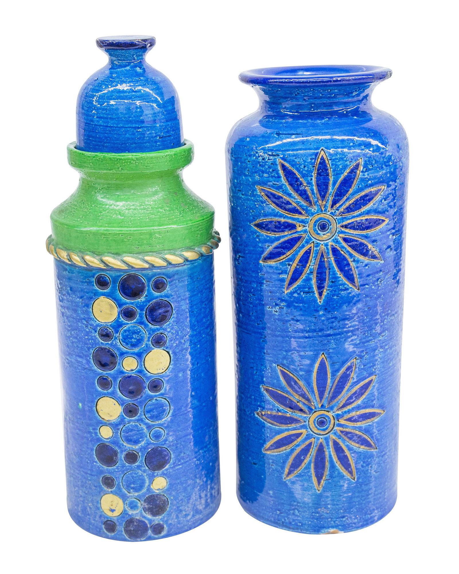 Aldo Londi Bitossi Lidded Vessel & Vase (1 of 10)