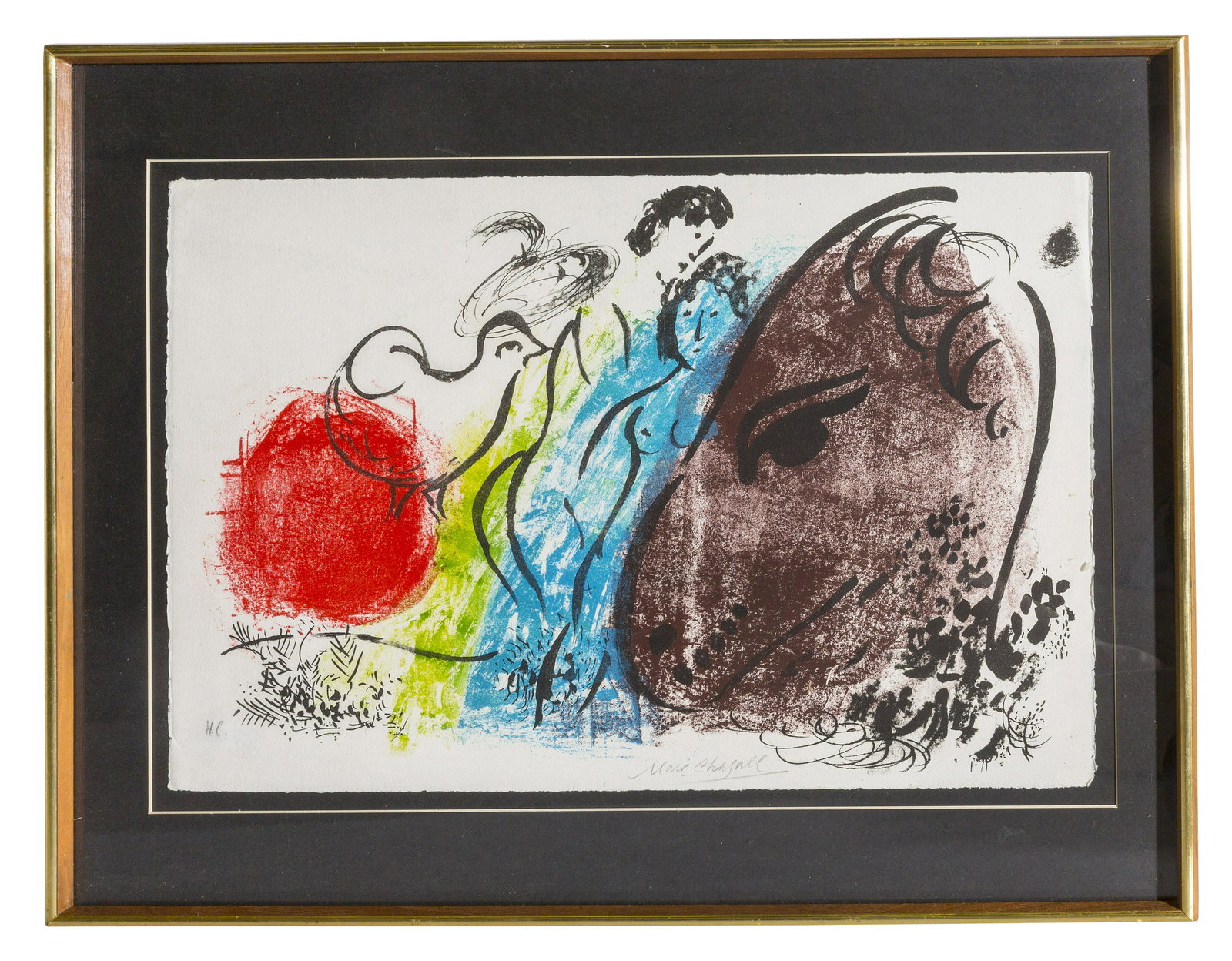 Marc Chagall (1887-1985) "Le Cheval Brun" (Russia, (1 of 7)