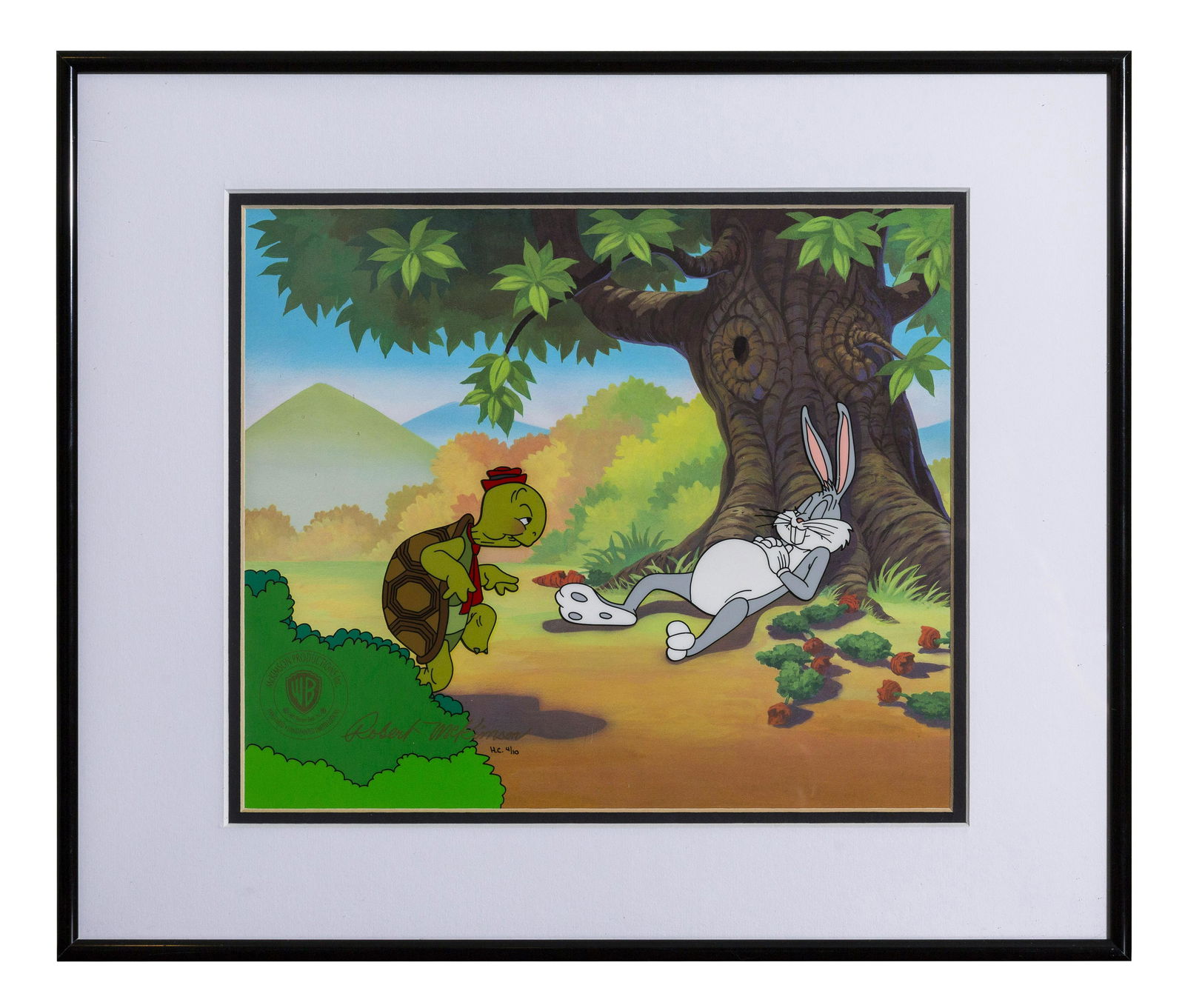 Bugs Bunny -Snooze You Lose- WB Hand-Painted Cel (1 of 4)