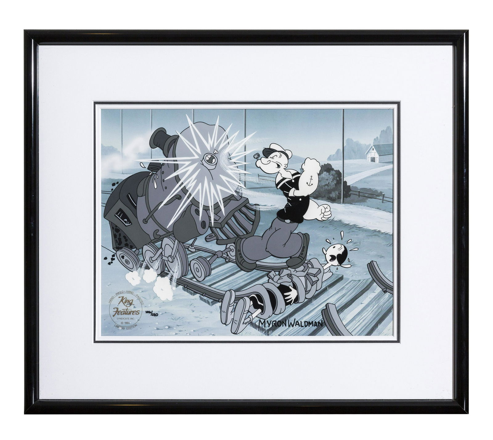 Popeye -Great Train Stoppery H.P. Signed (1 of 5)
