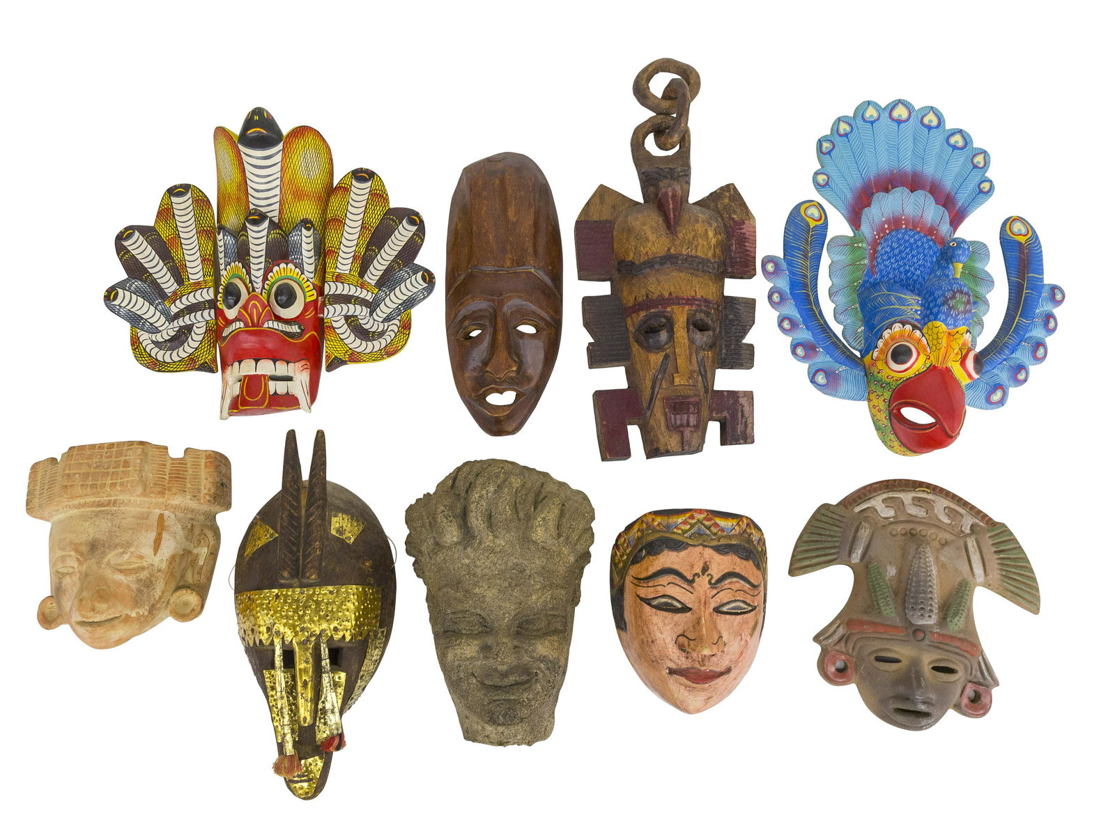 Assembled Central American Masks (1 of 13)