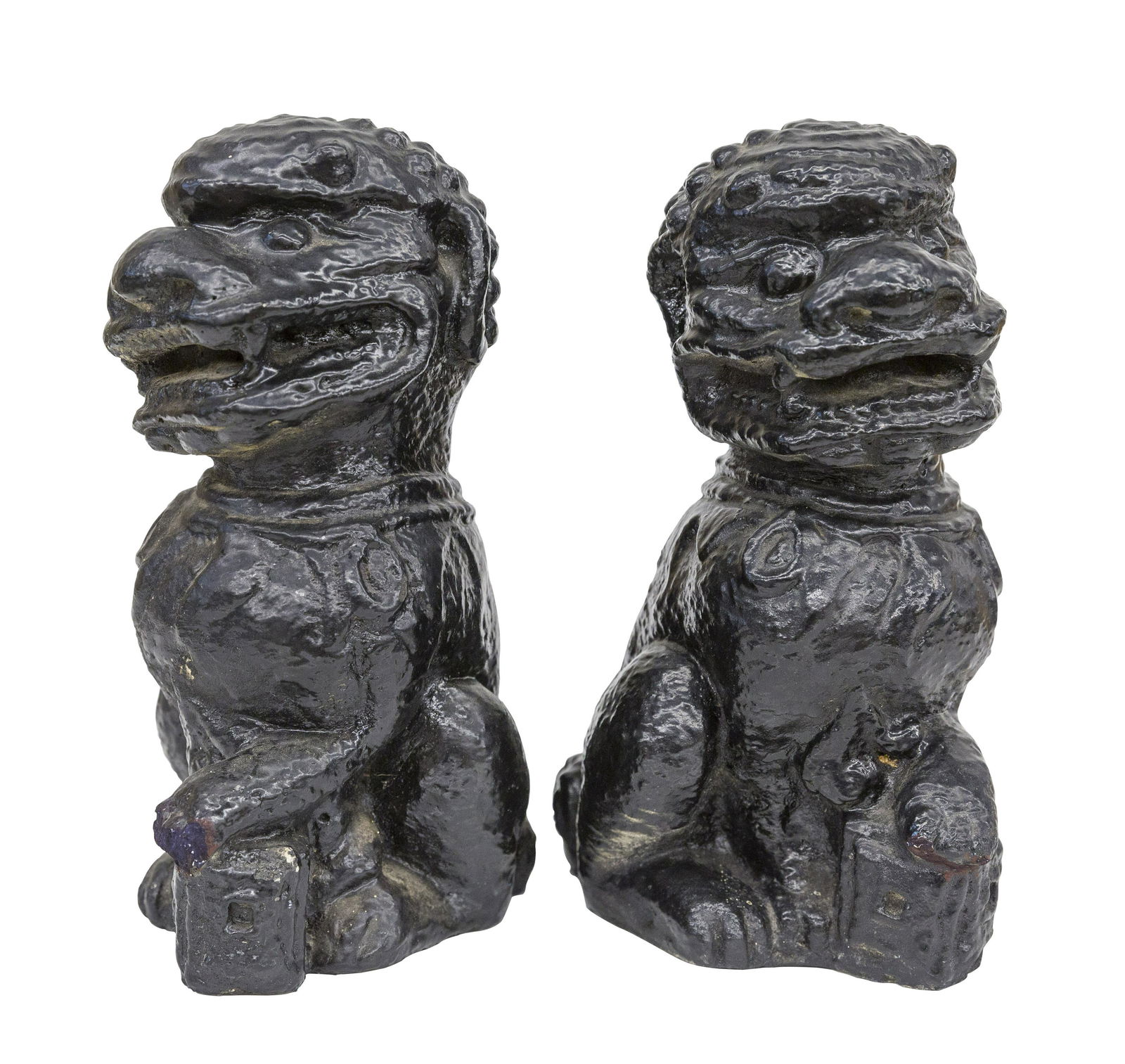 MCM Cast Stone Foo Dogs (1 of 6)