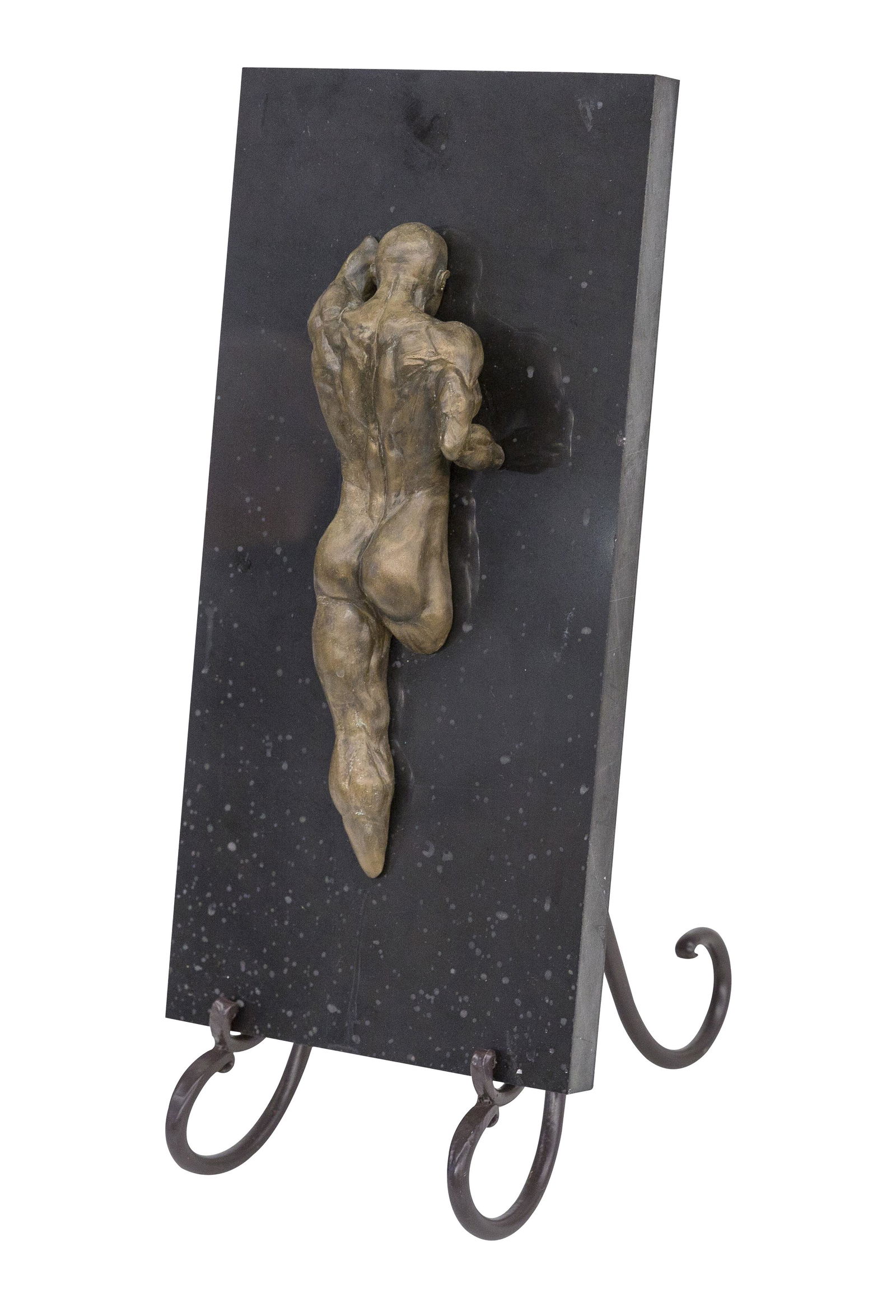 Bronze & Marble Plaque "Alamo Entering" (1 of 11)