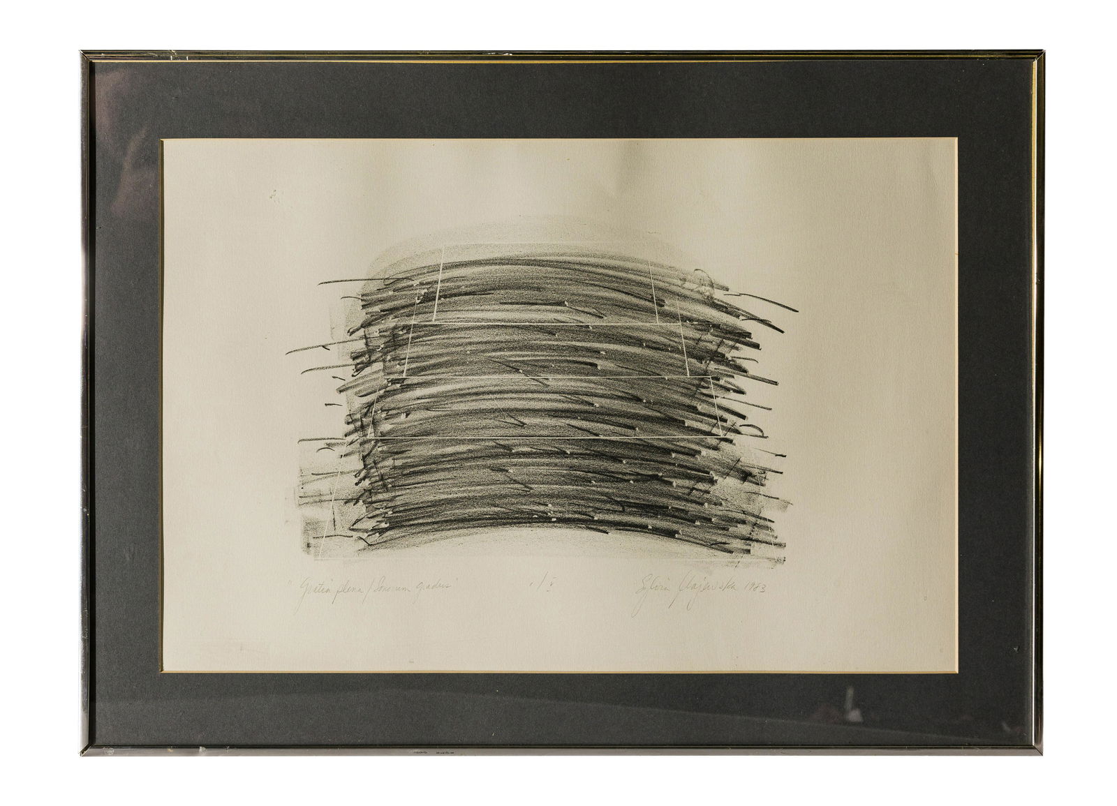 Illegible MCM Abstract Lithograph (1 of 6)