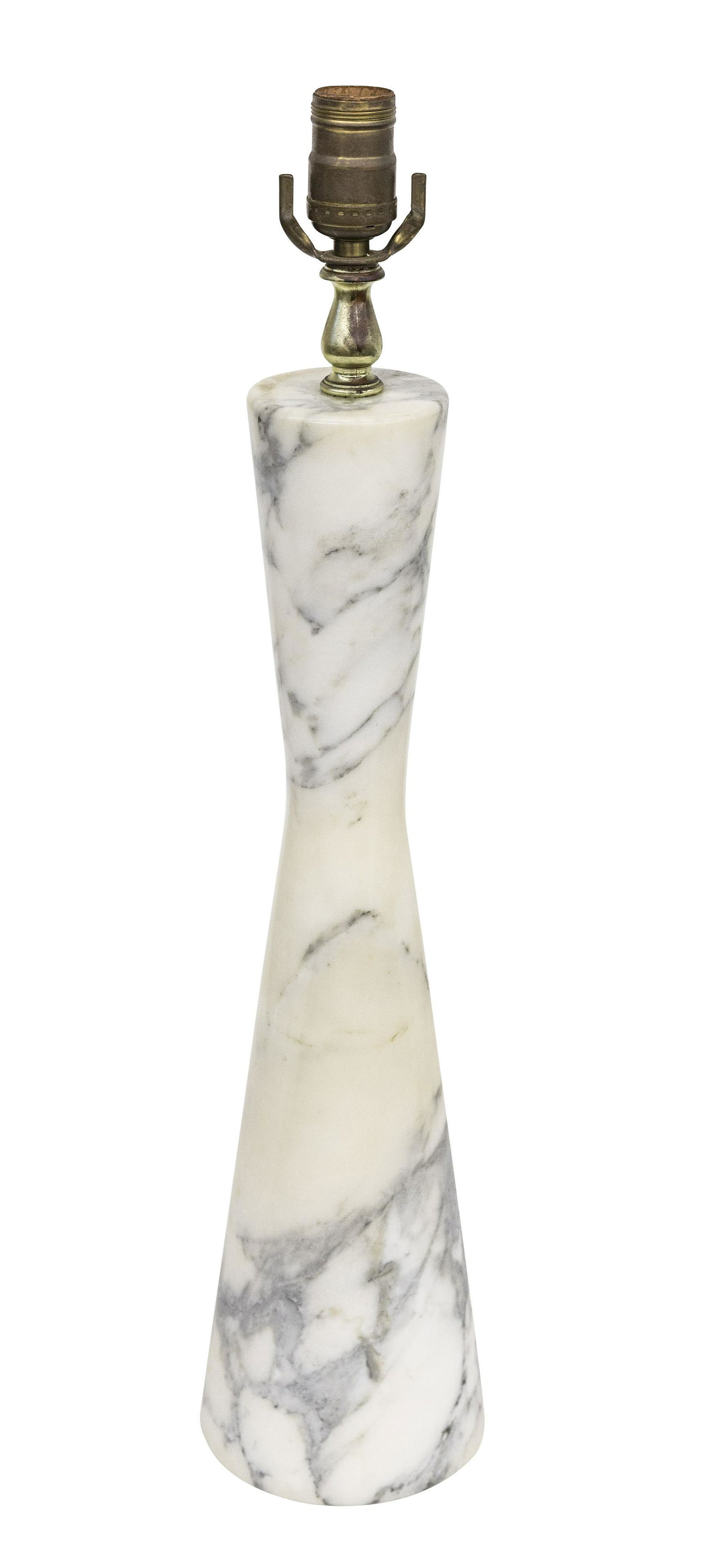 MCM Italian Carrara Marble Table Lamp (1 of 8)