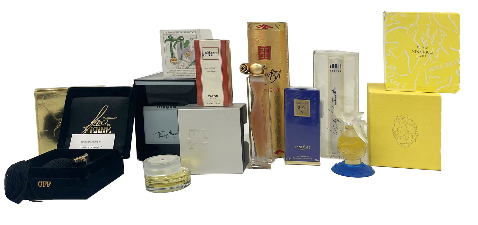 Assembled Perfume in Original Boxes (1 of 7)