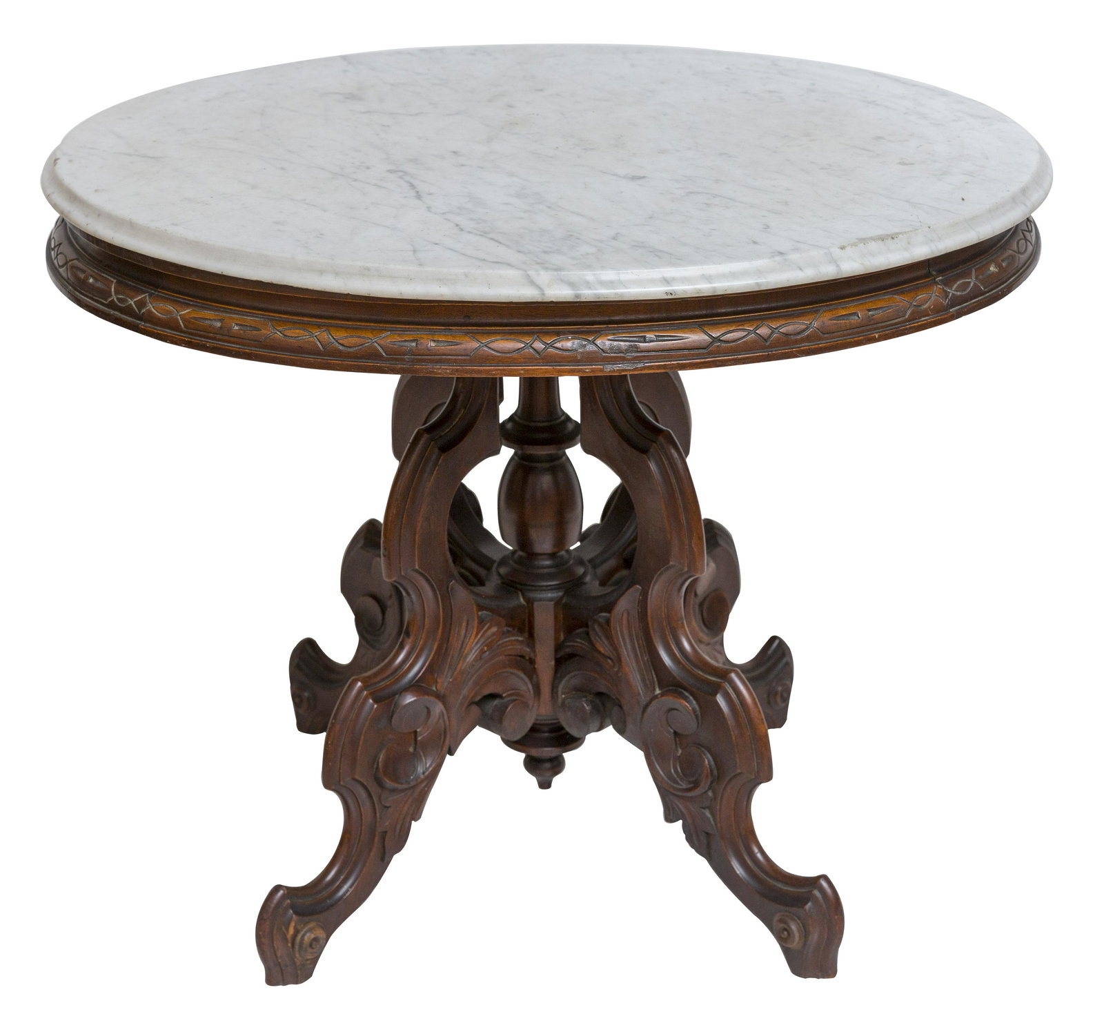 Renaissance Victorian Parlor Table Attributed to Thomas Brooks (1 of 9)
