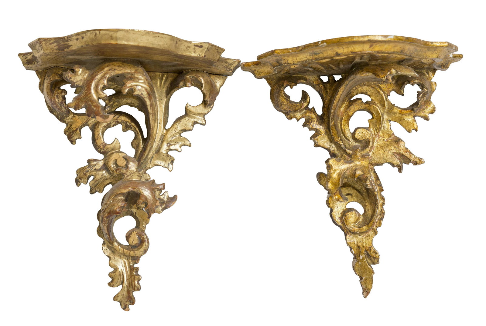 Rococo Revival Gilded Wall Shelves (1 of 5)