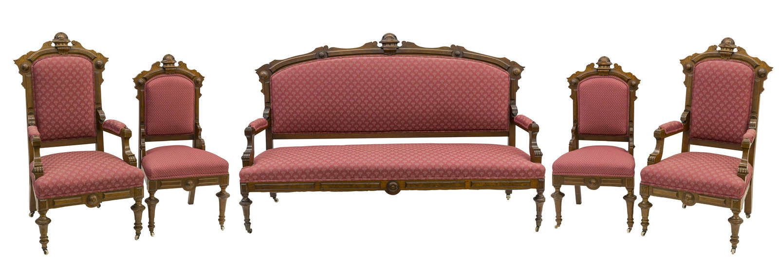 Victorian Five Piece Parlor Set (1 of 20)
